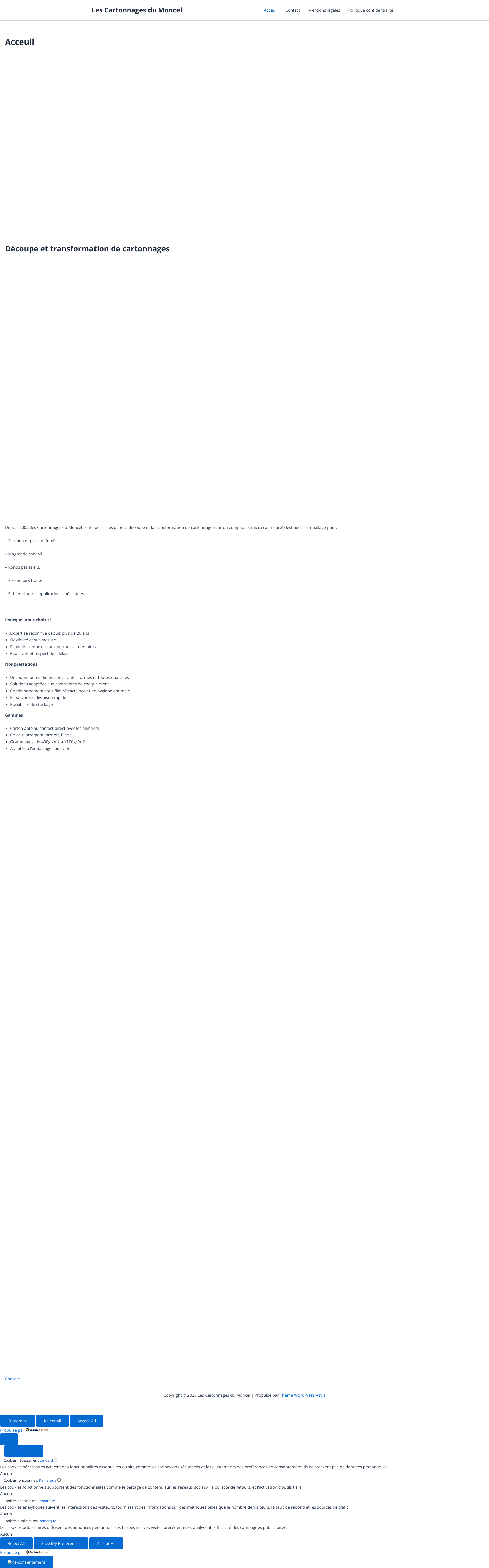 Aperçu du site