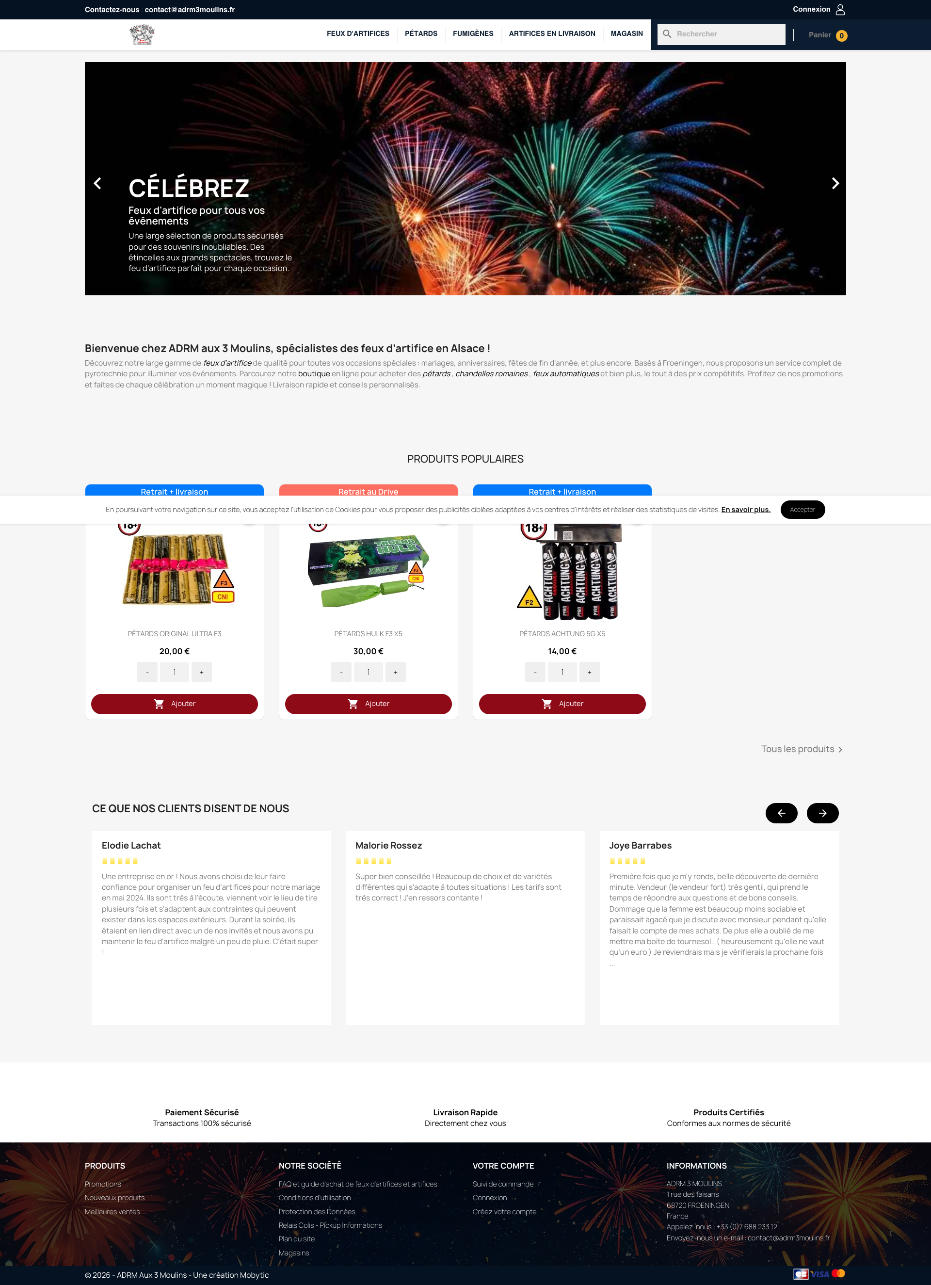 Aperçu du site