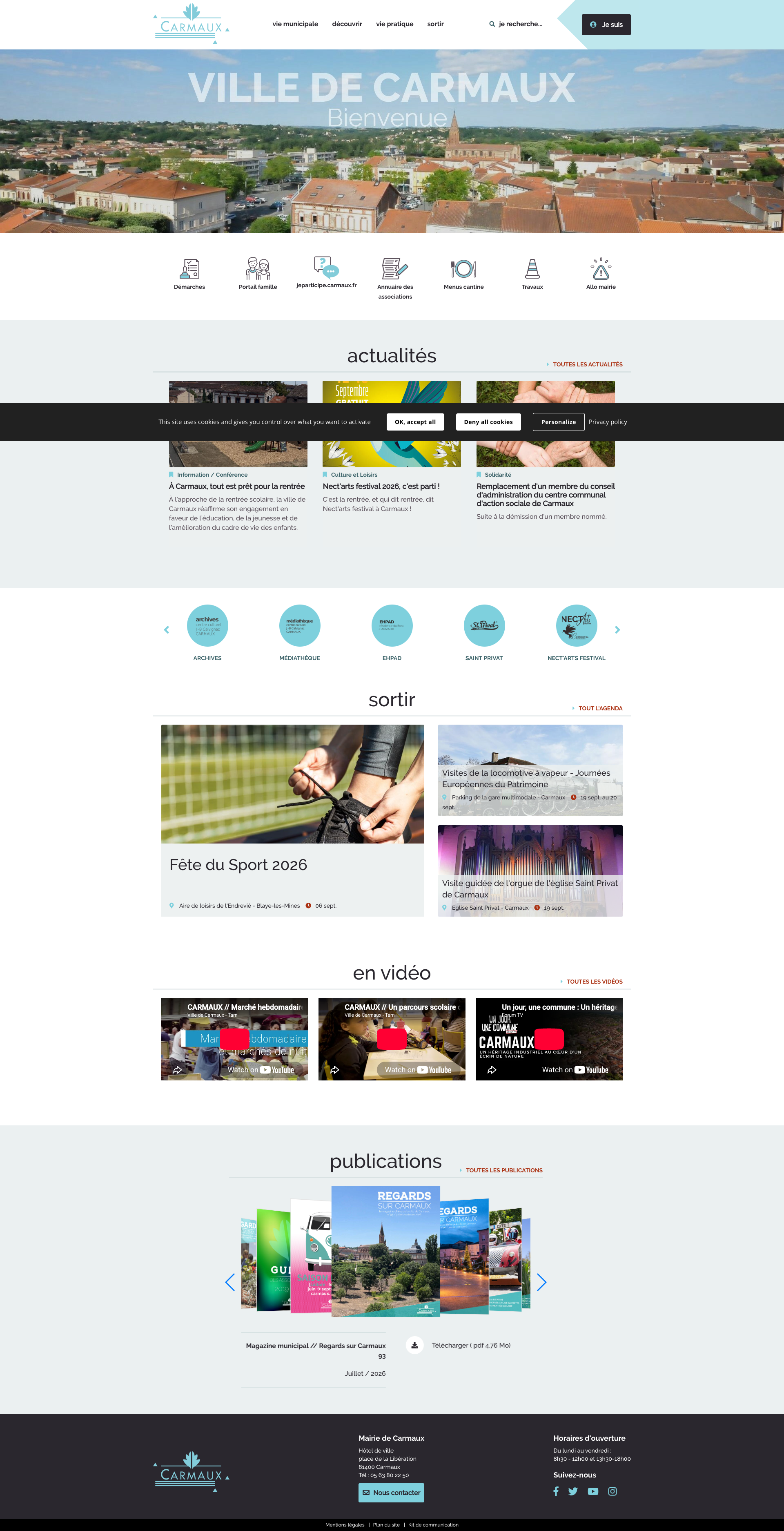 Aperçu du site