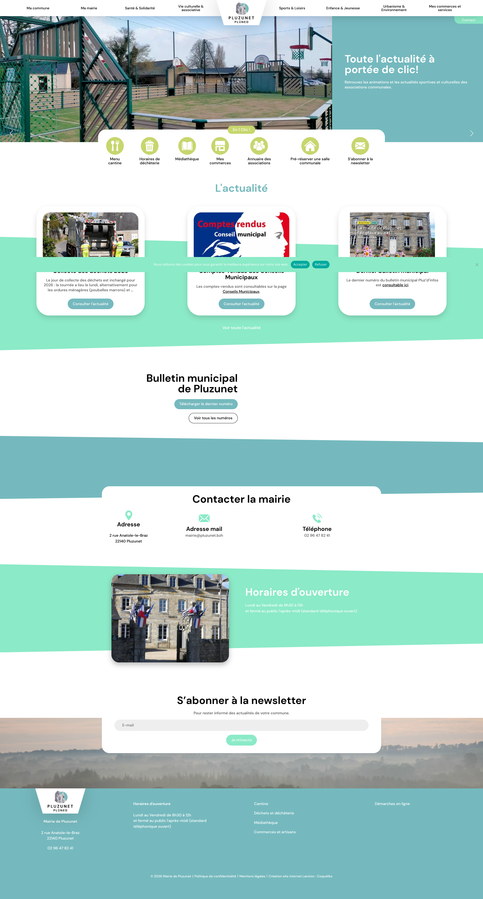 Aperçu du site