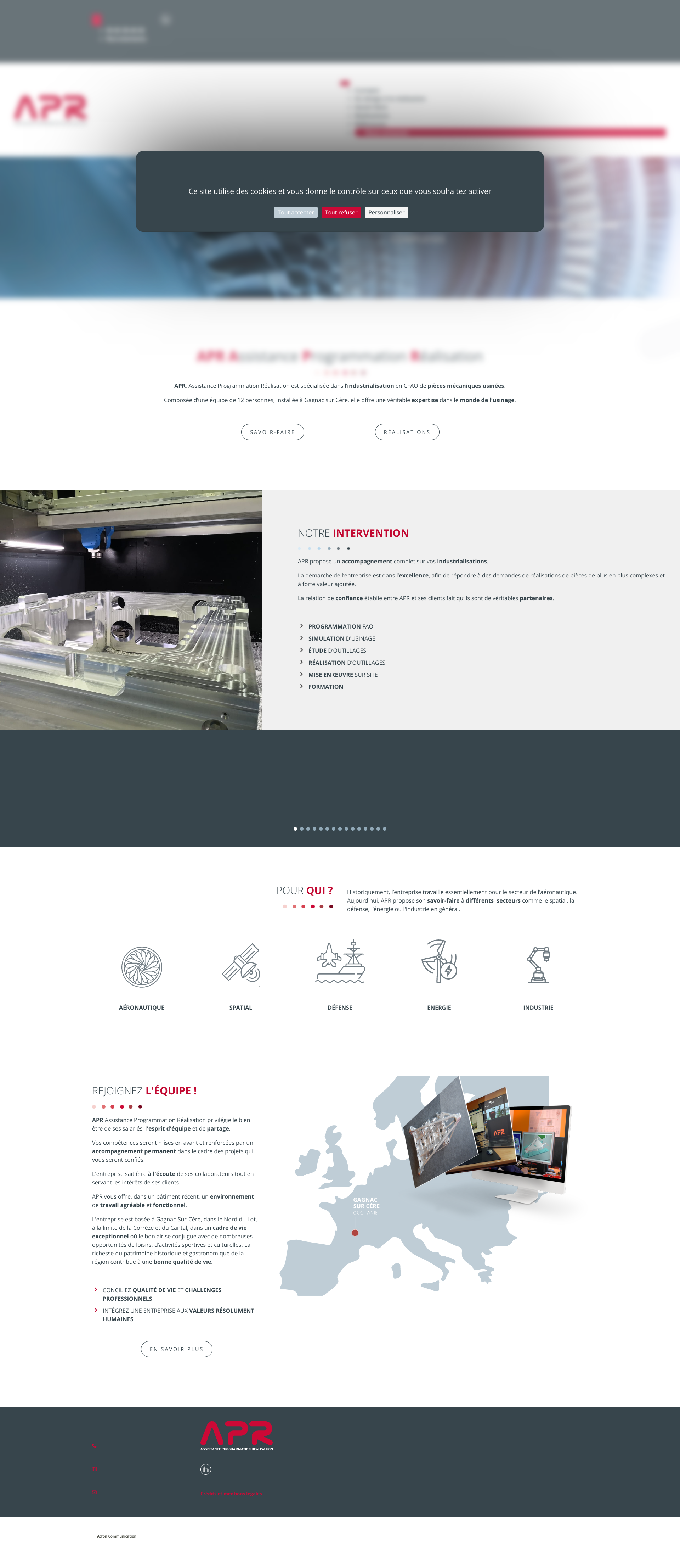 Aperçu du site