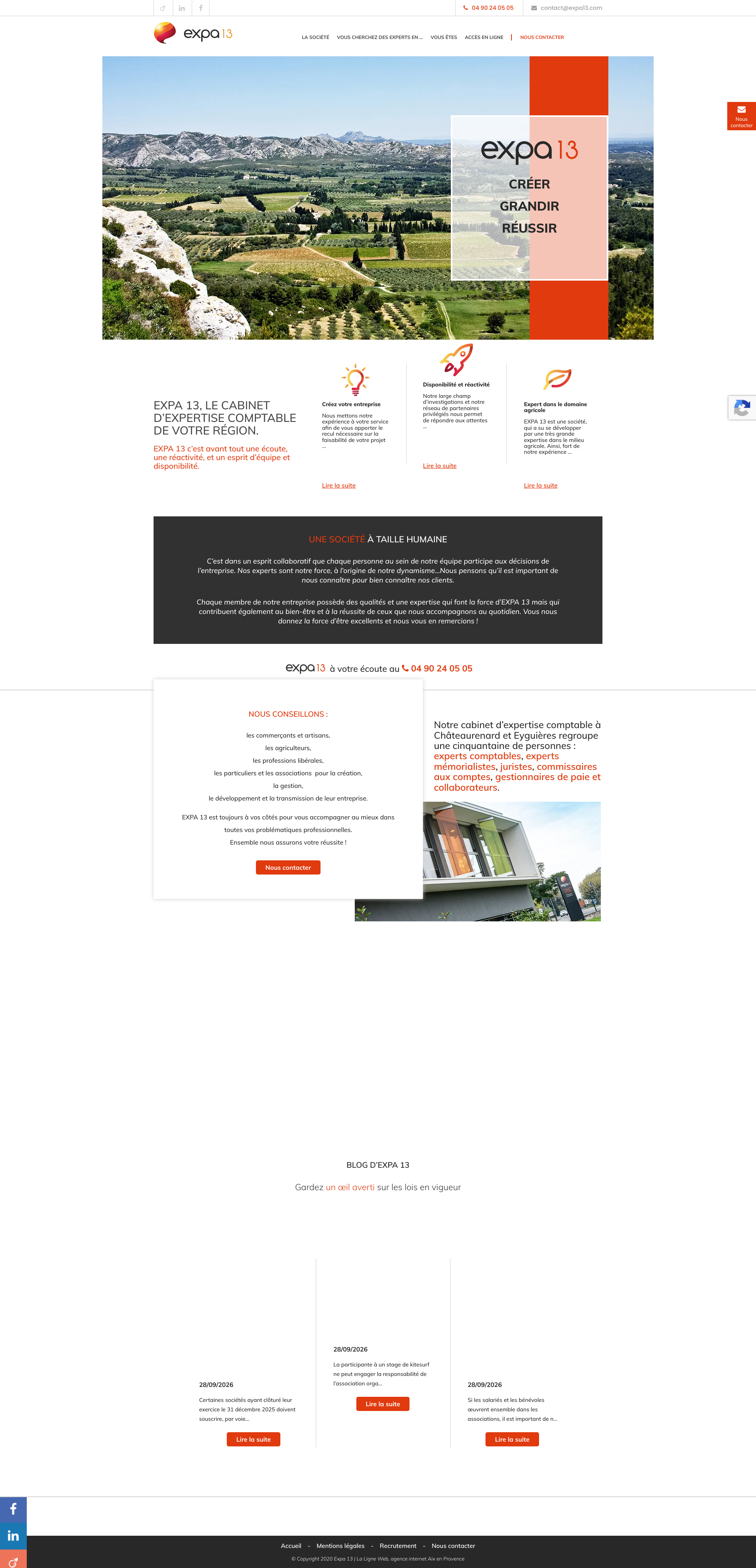 Aperçu du site