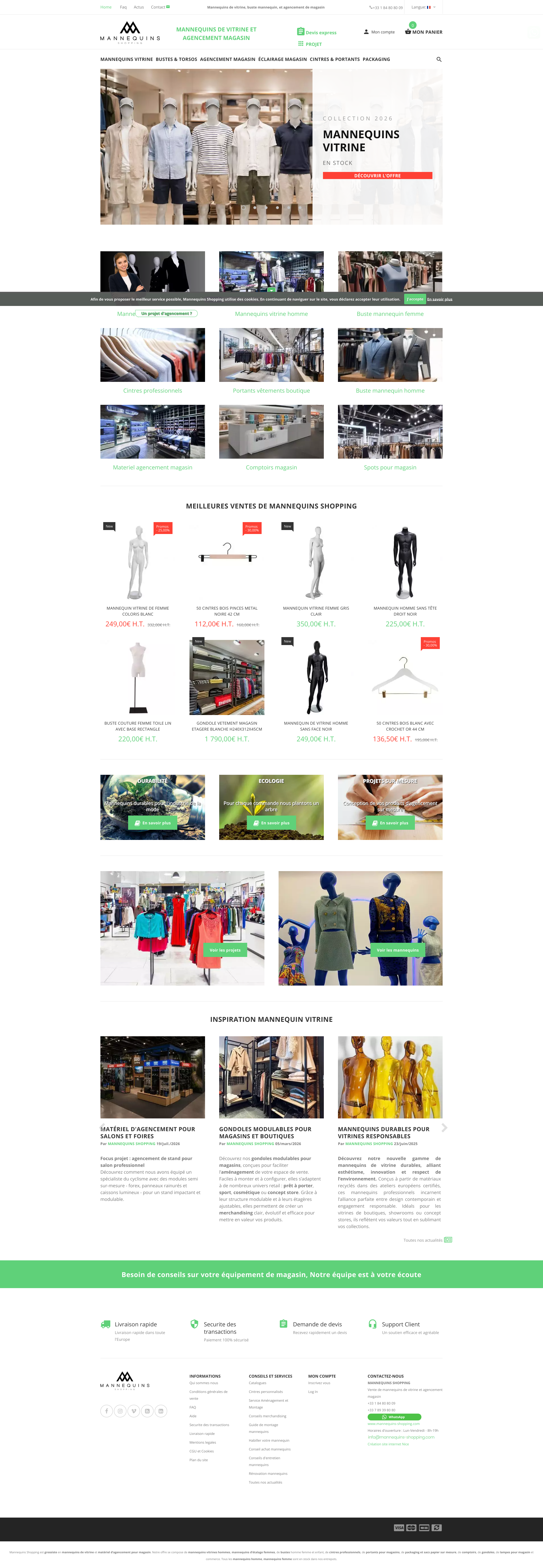 Aperçu du site