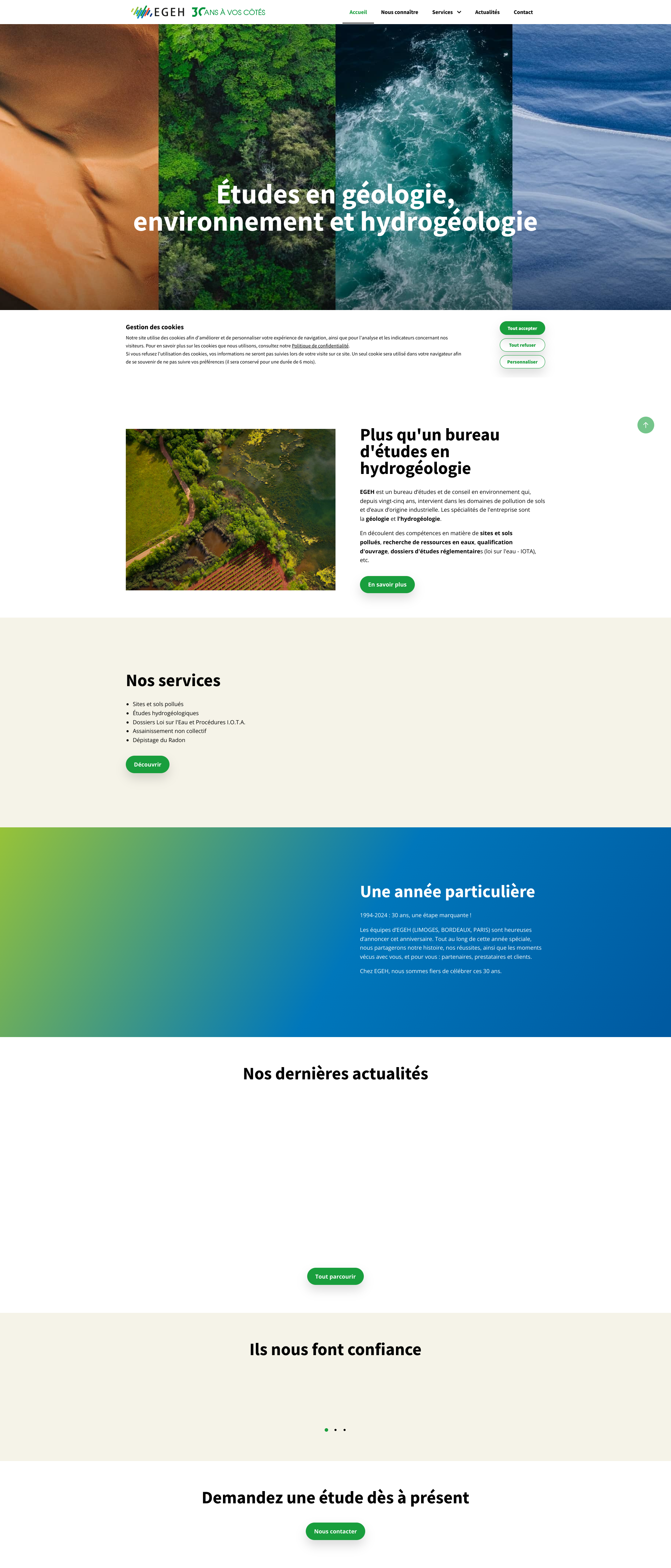 Aperçu du site