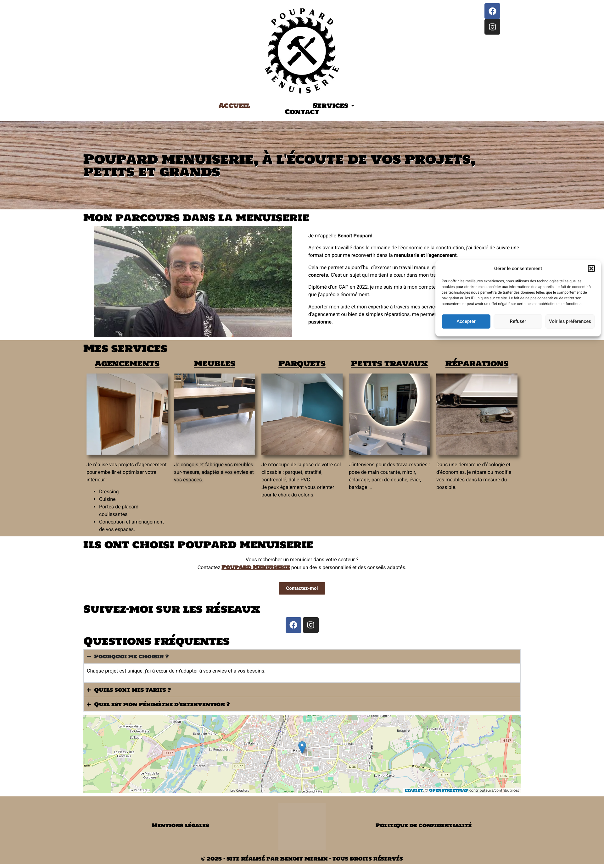 Aperçu du site