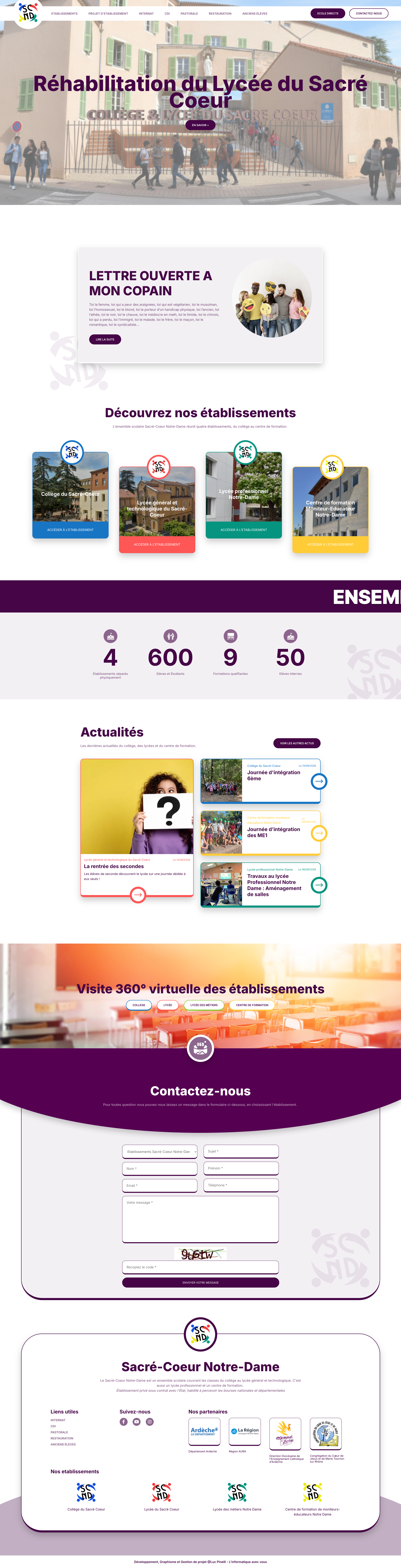Aperçu du site