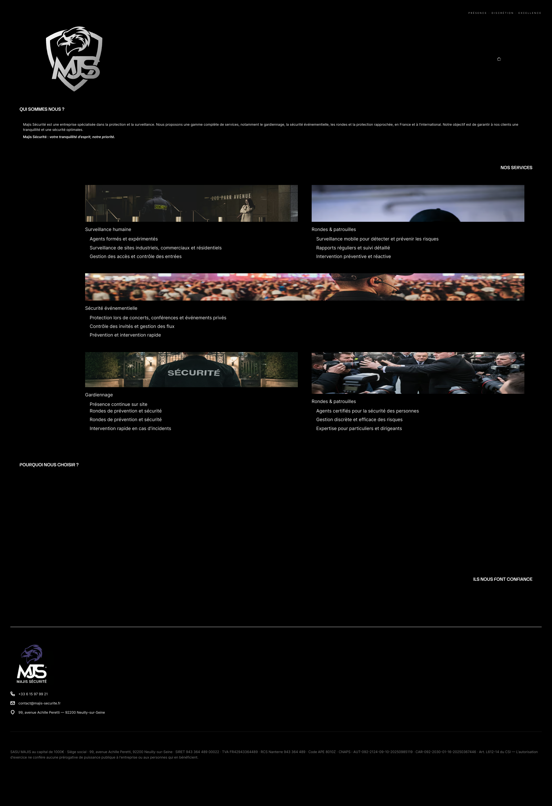 Aperçu du site
