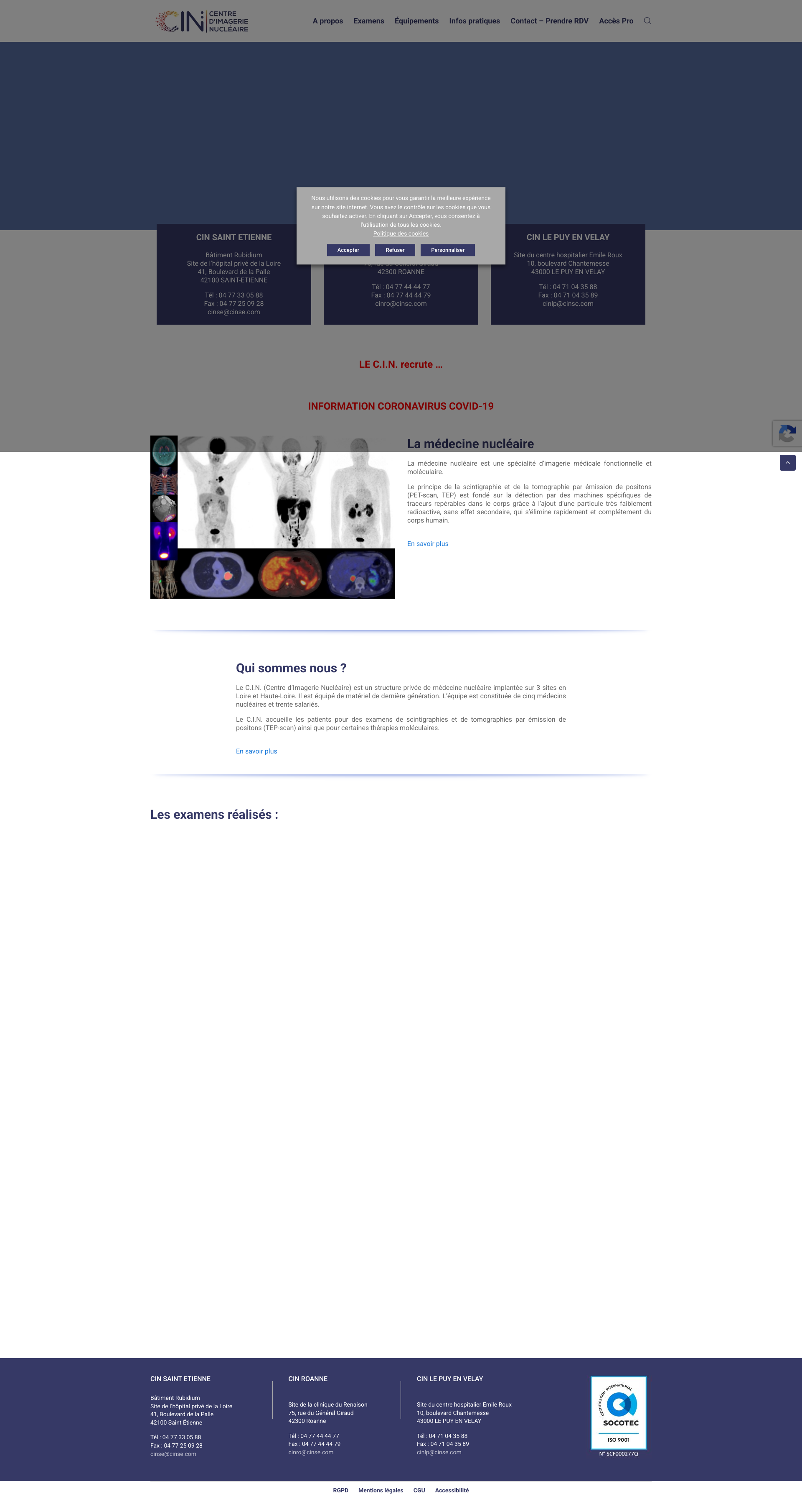 Aperçu du site