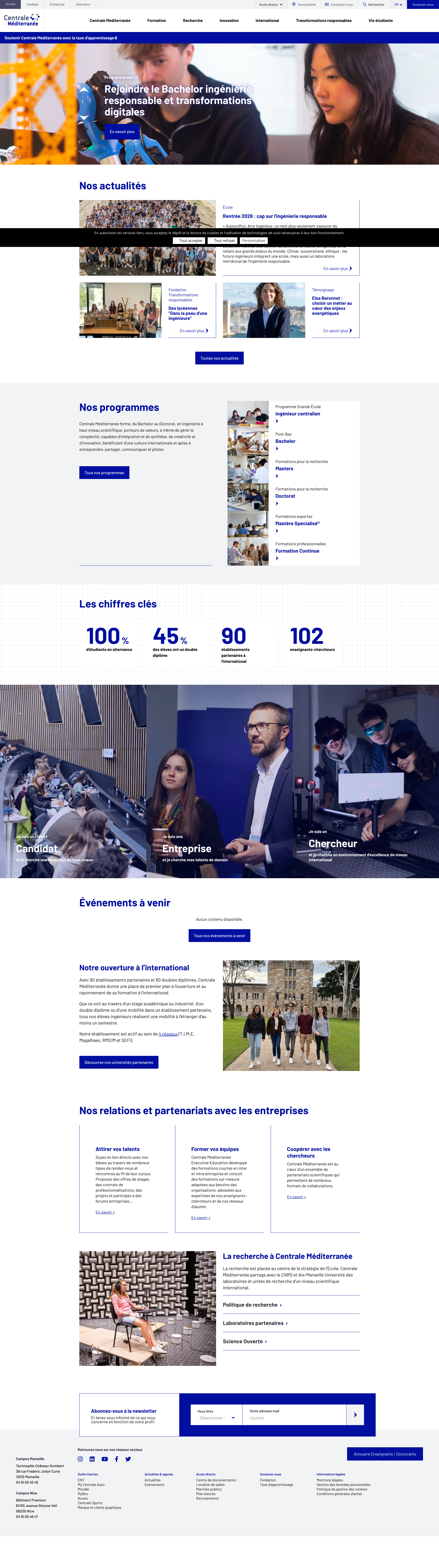 Aperçu du site