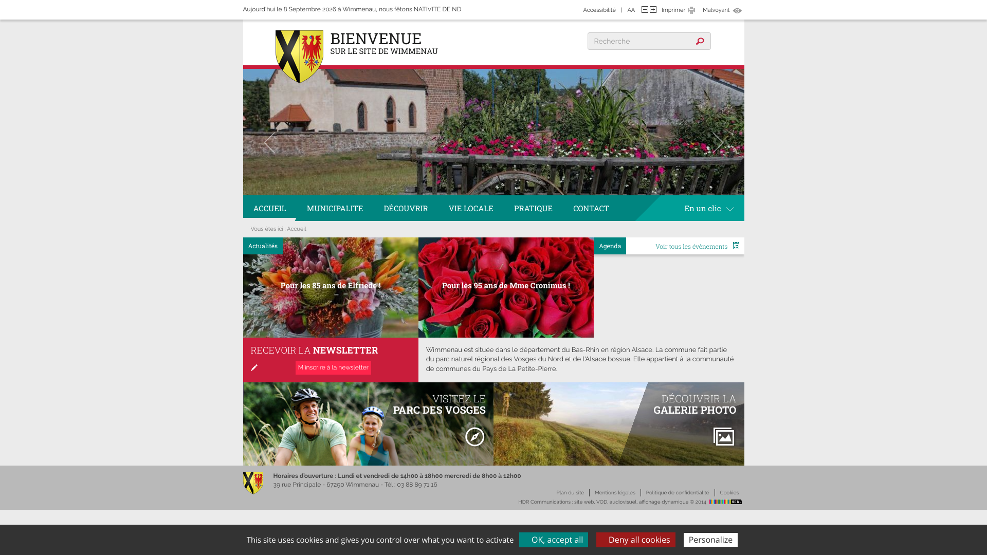 Aperçu du site