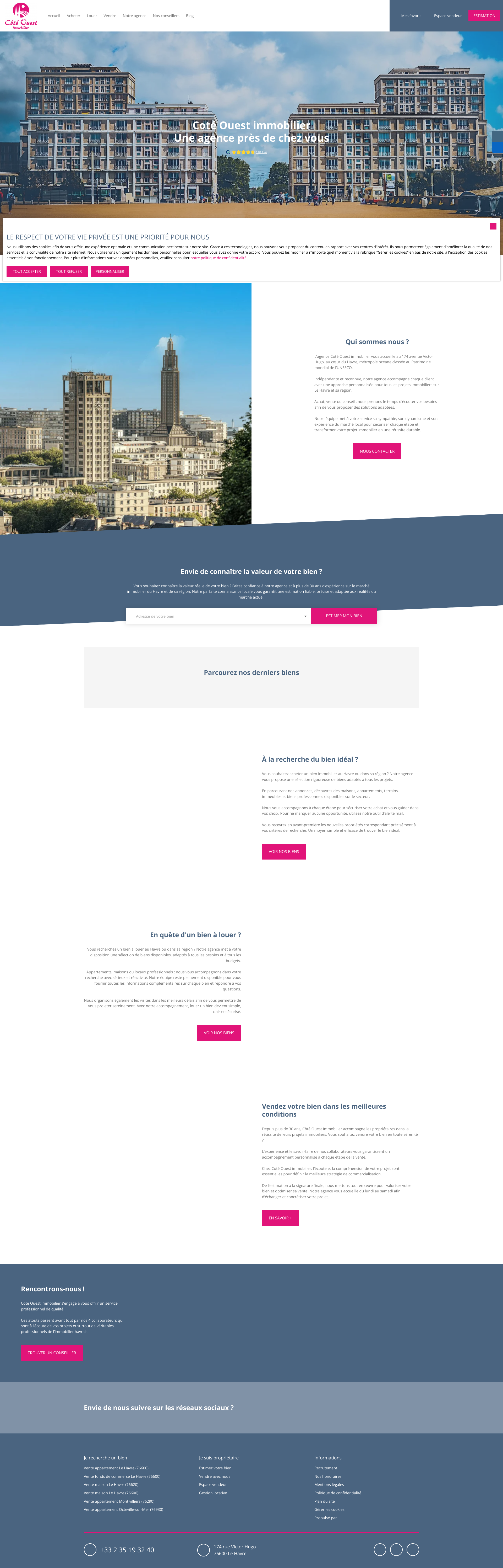 Aperçu du site