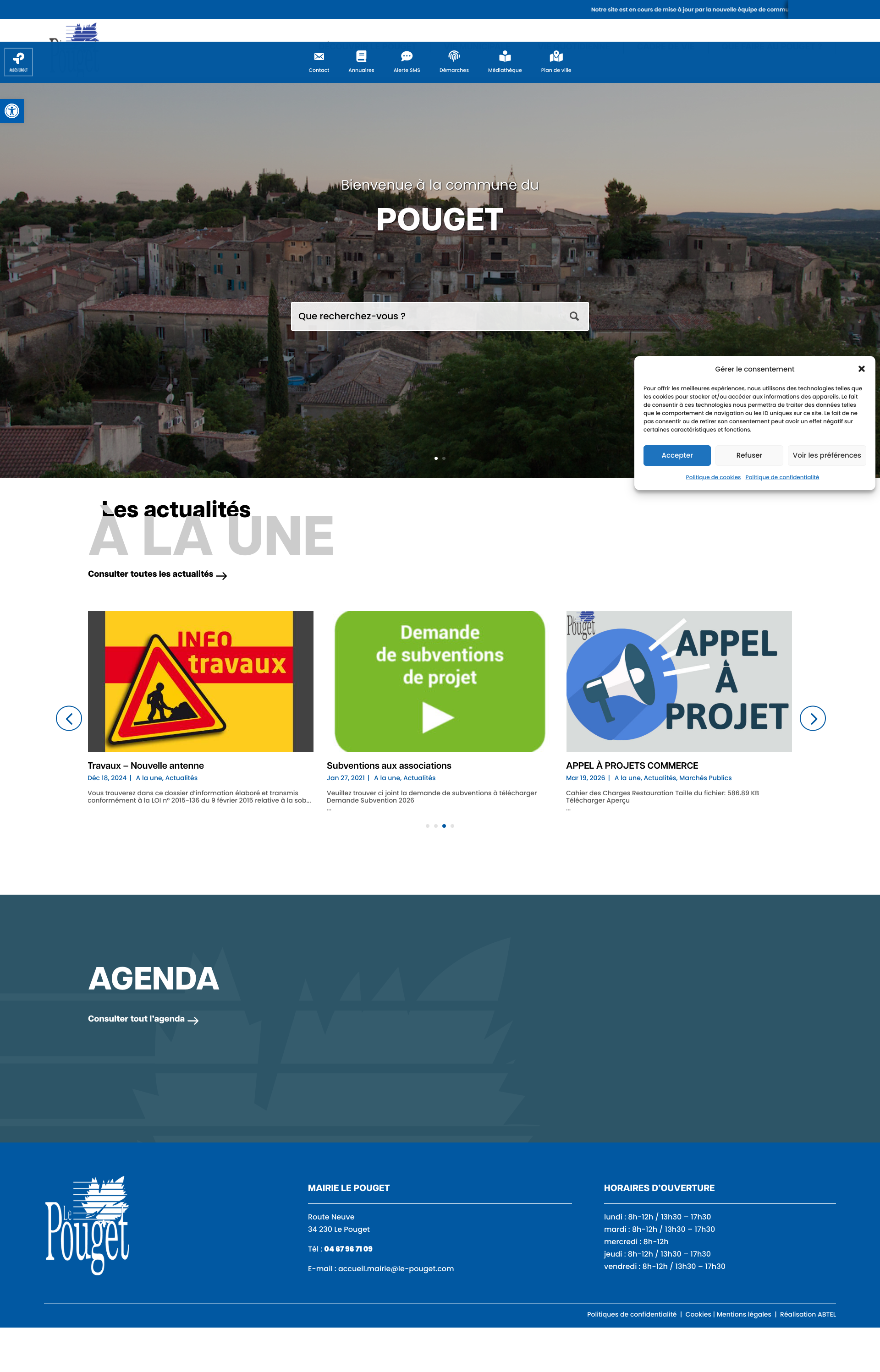 Aperçu du site