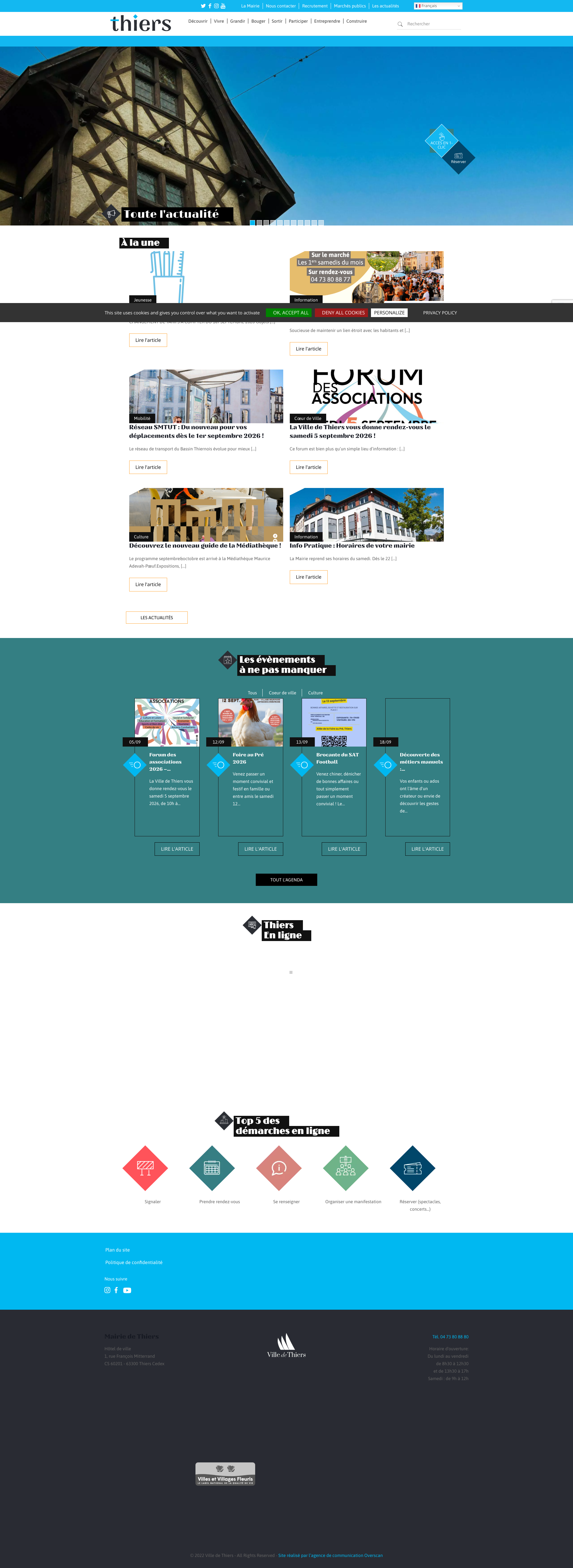 Aperçu du site