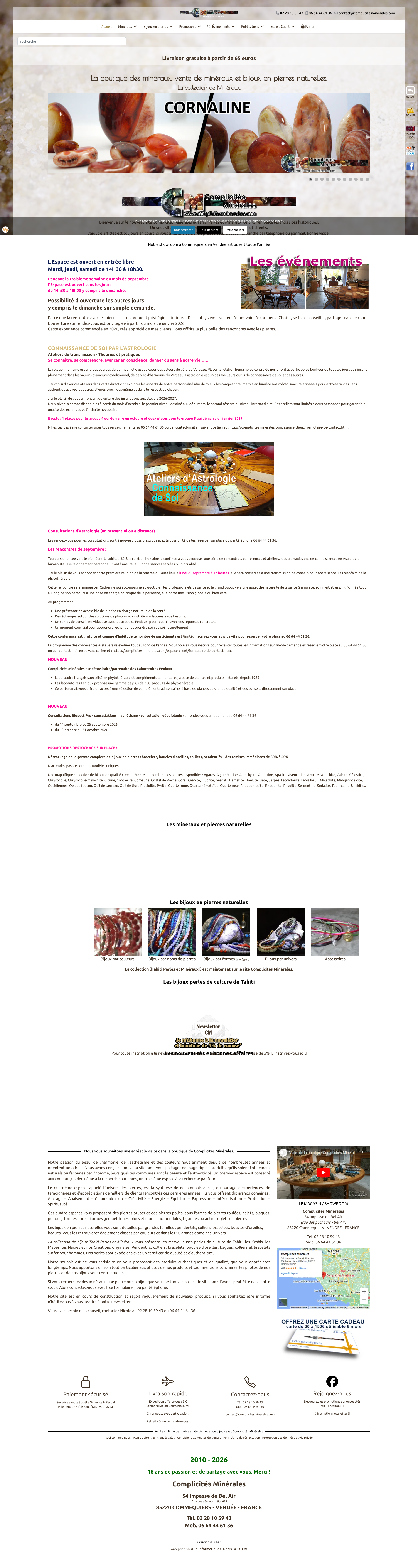 Aperçu du site