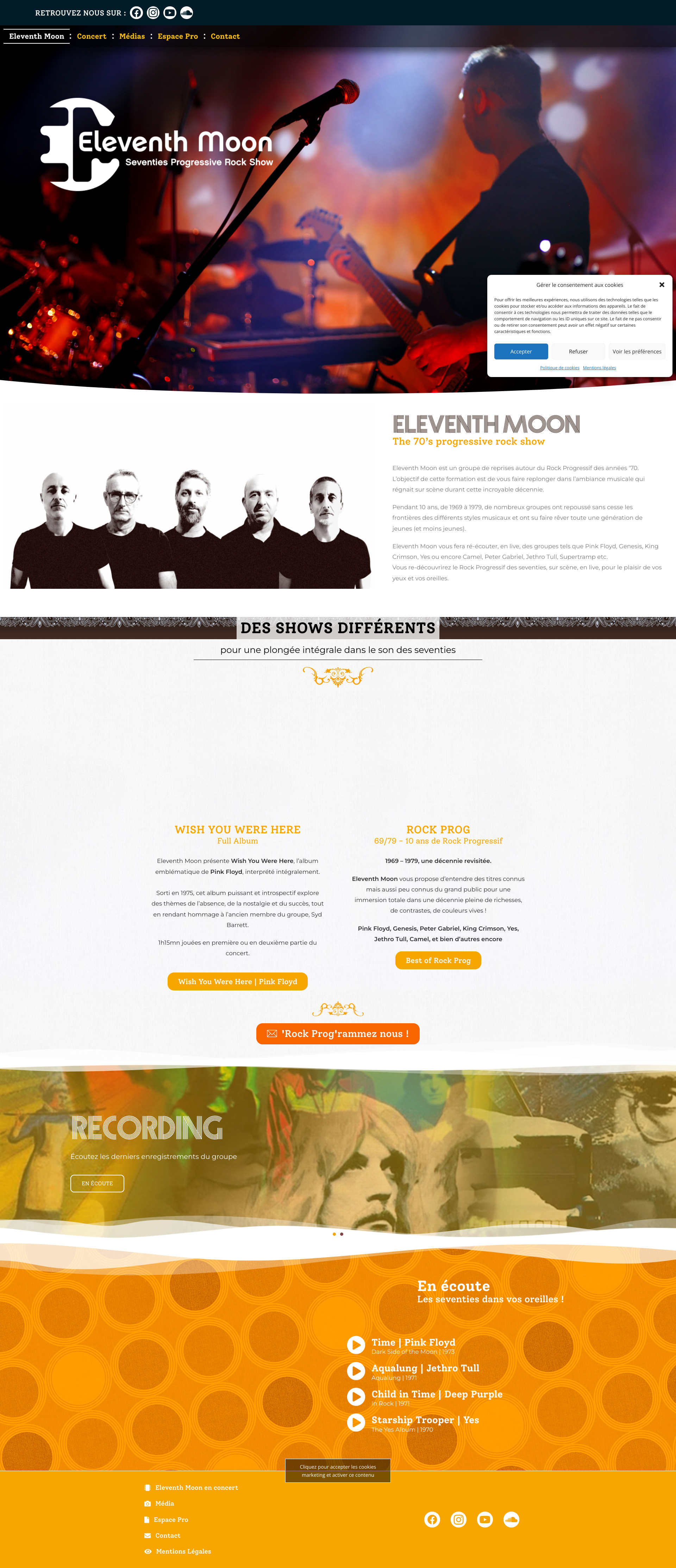 Aperçu du site