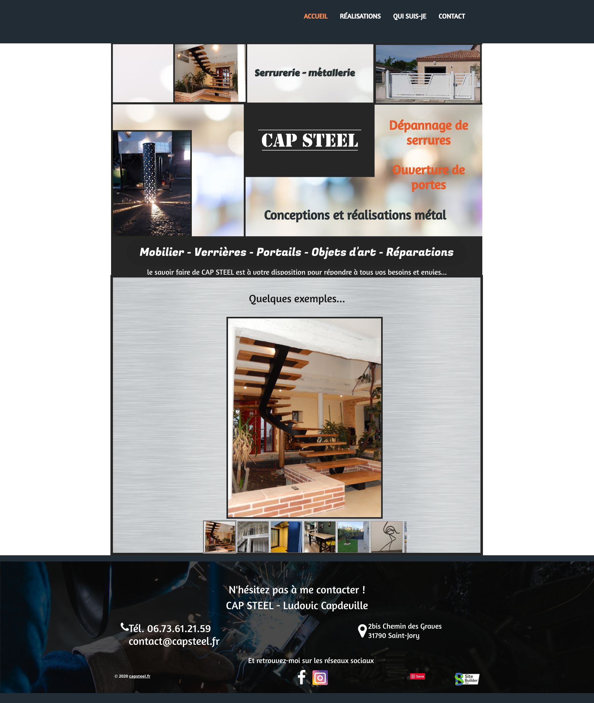 Aperçu du site