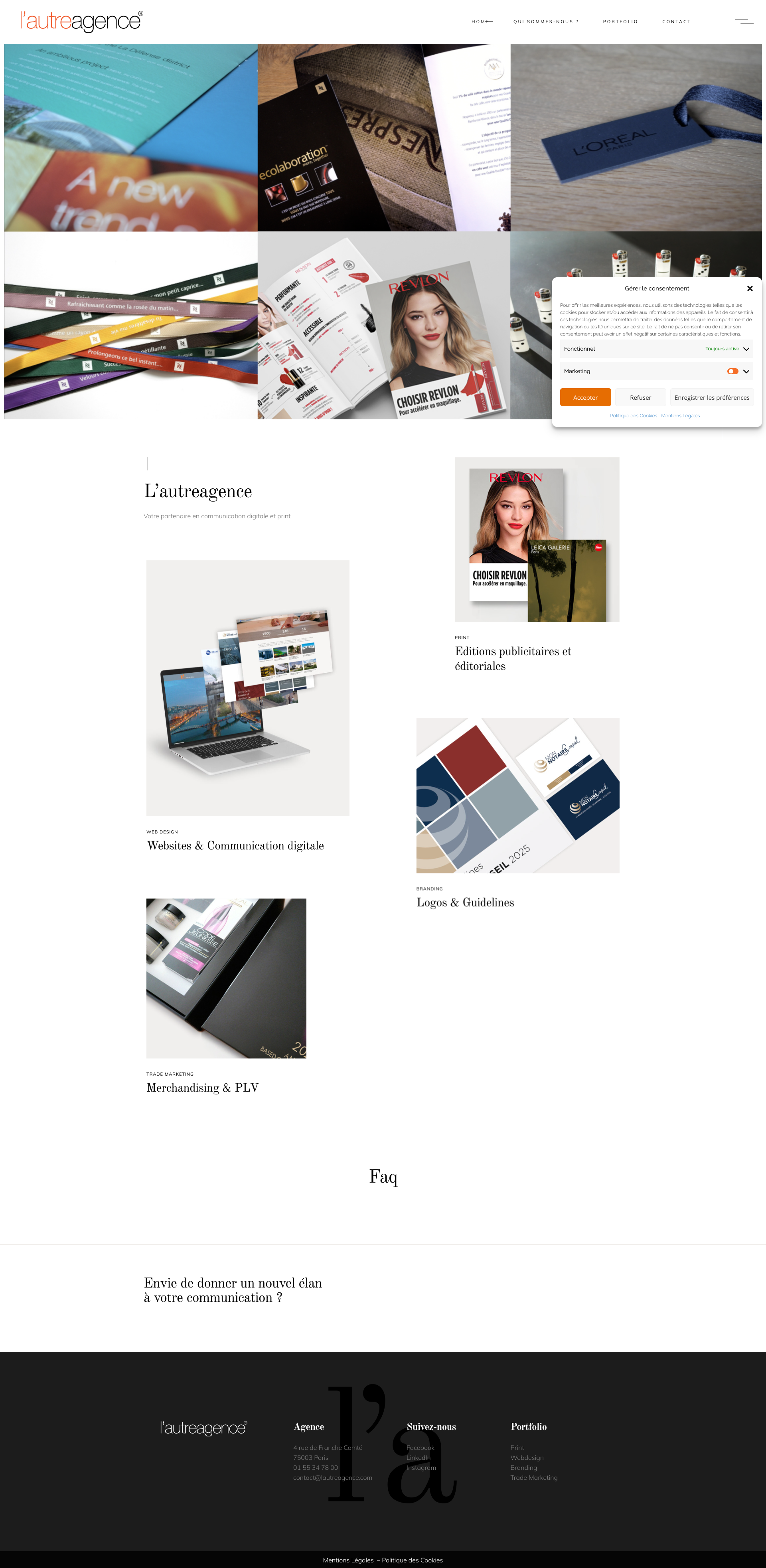 Aperçu du site
