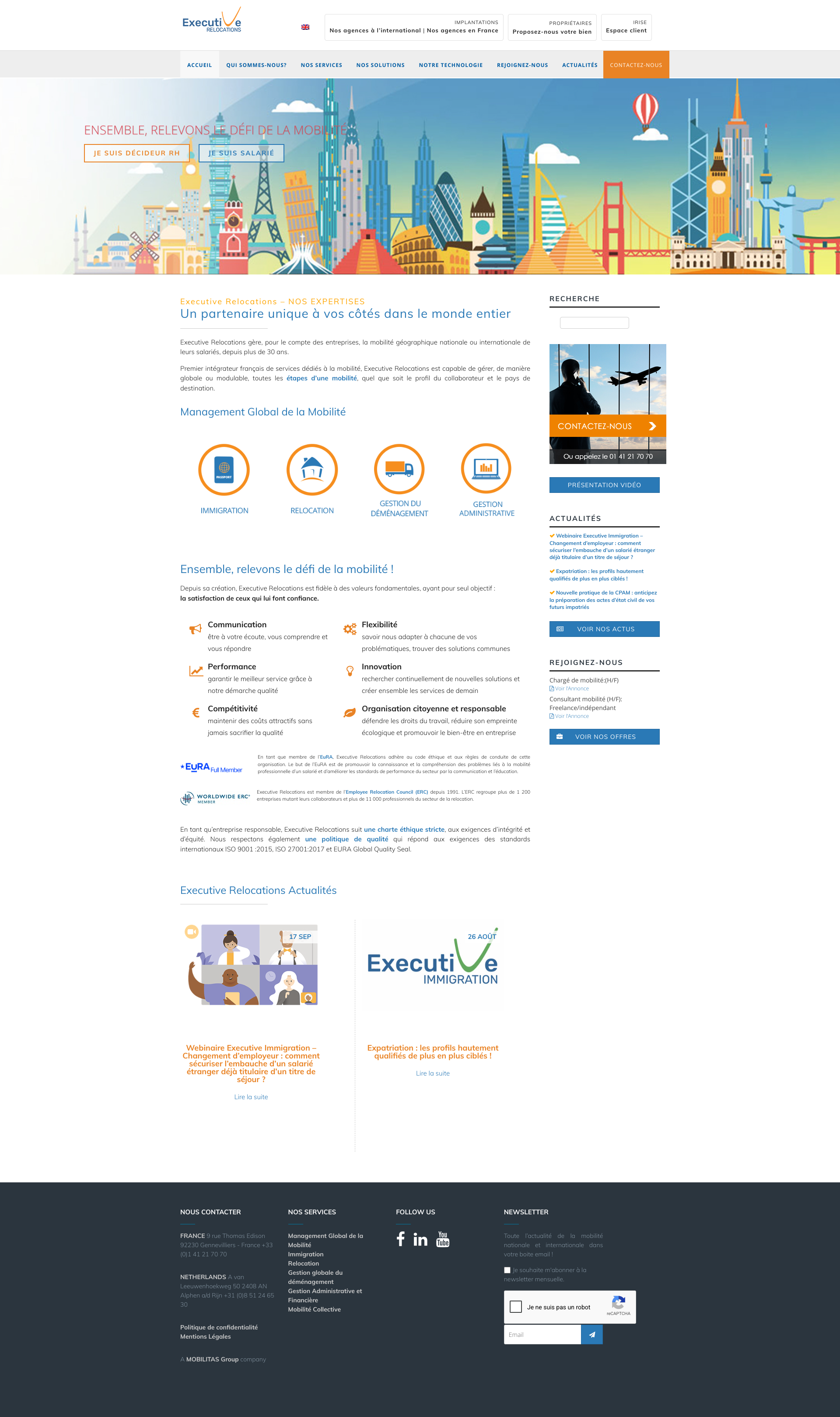 Aperçu du site