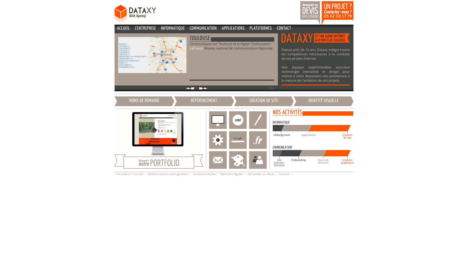 Aperçu du site