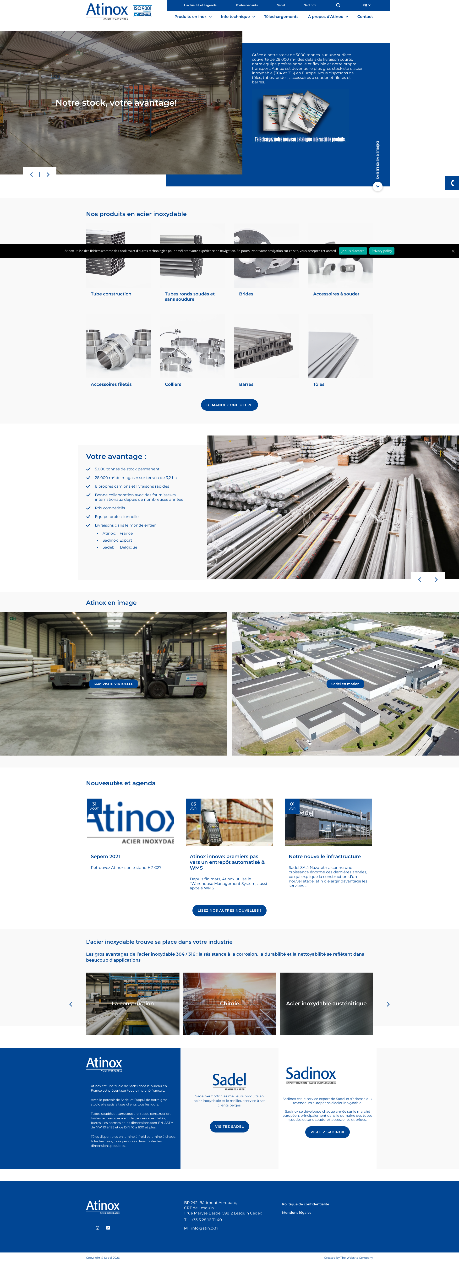 Aperçu du site