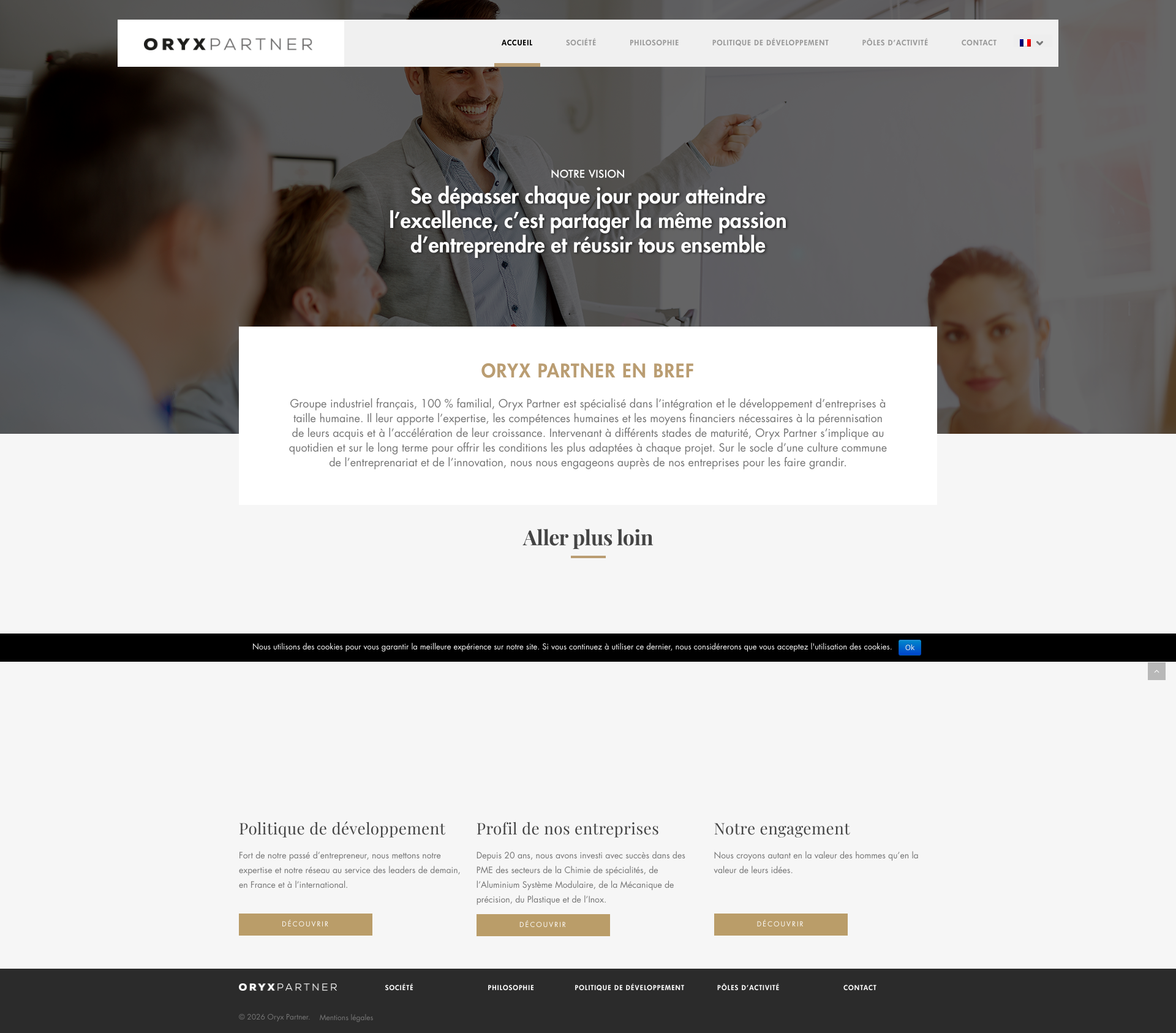 Aperçu du site