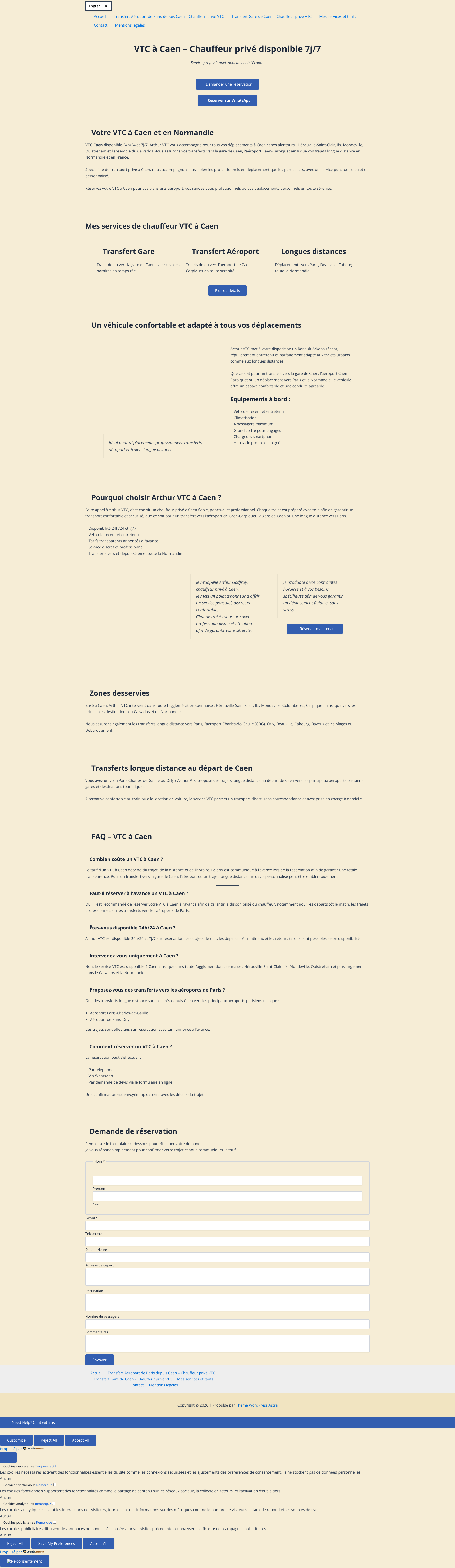 Aperçu du site