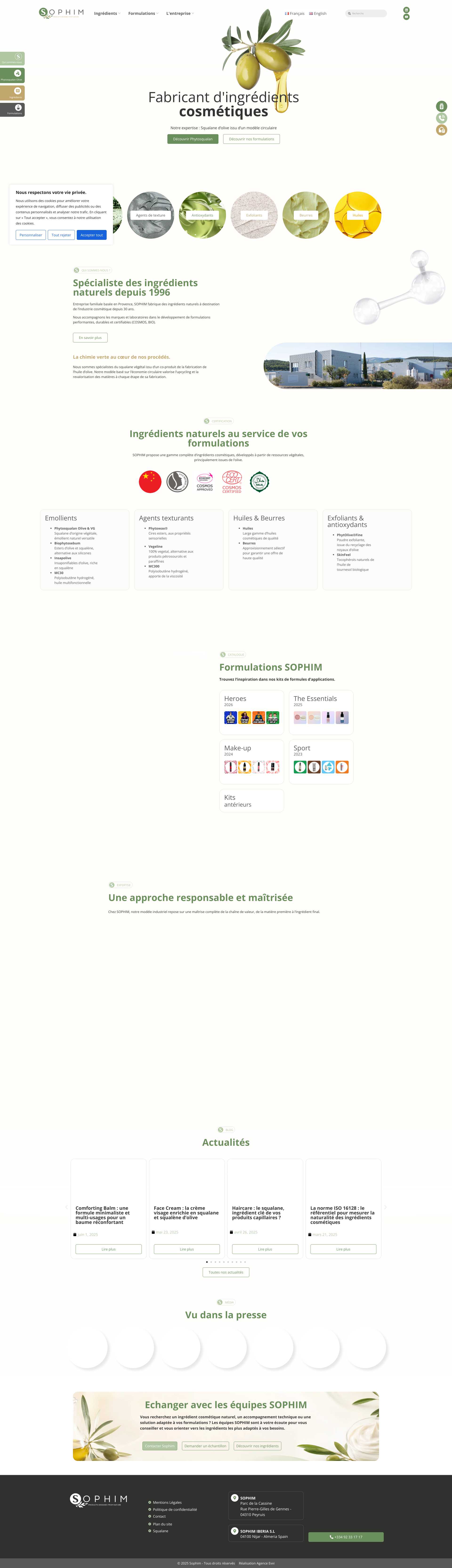 Aperçu du site