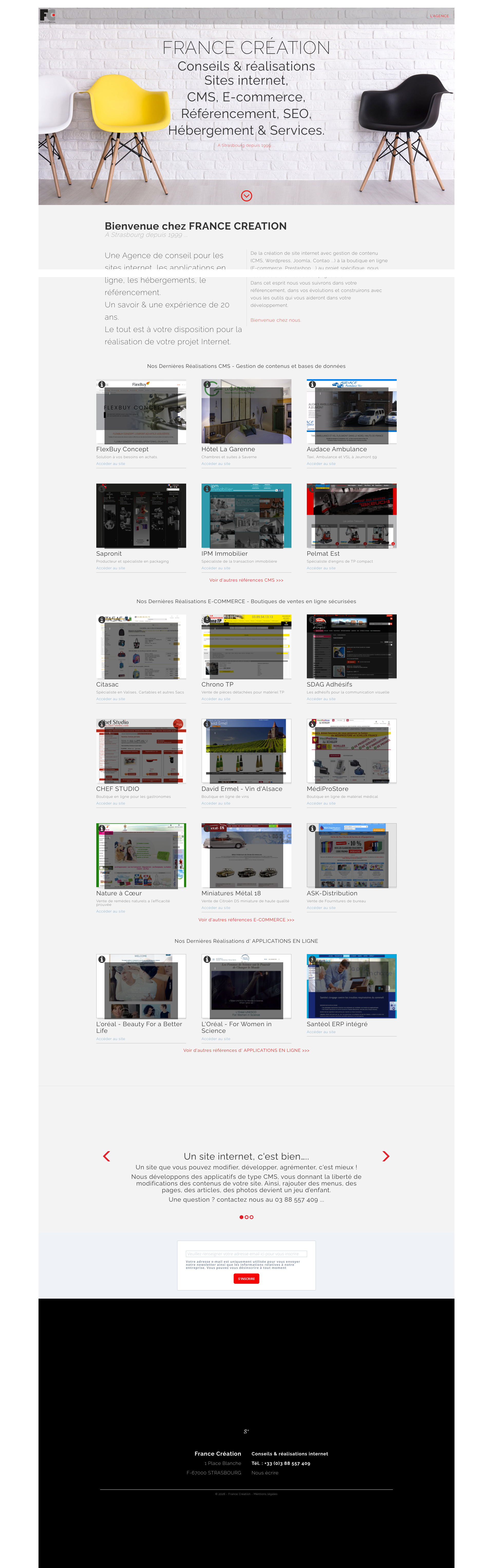 Aperçu du site
