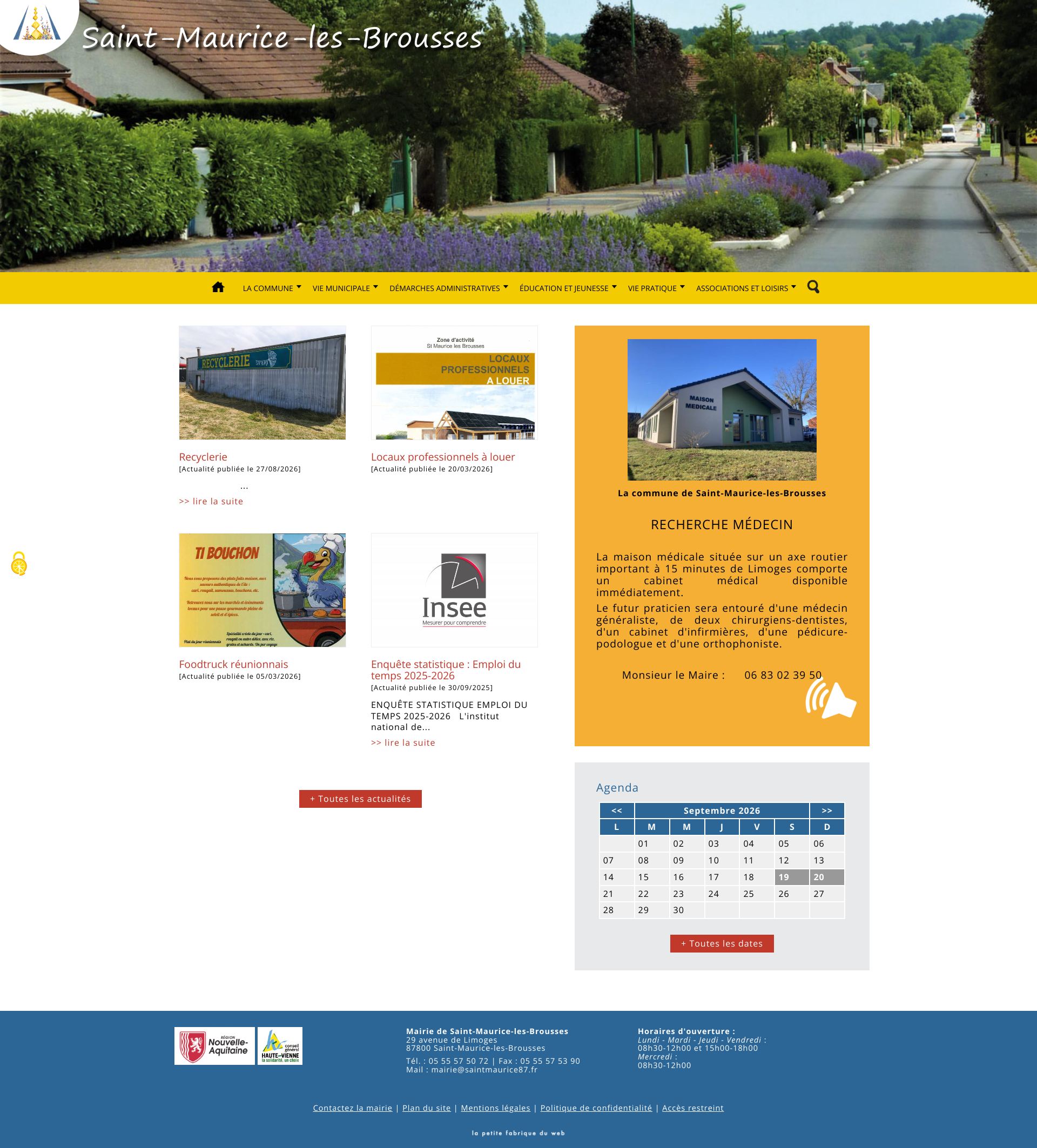 Aperçu du site