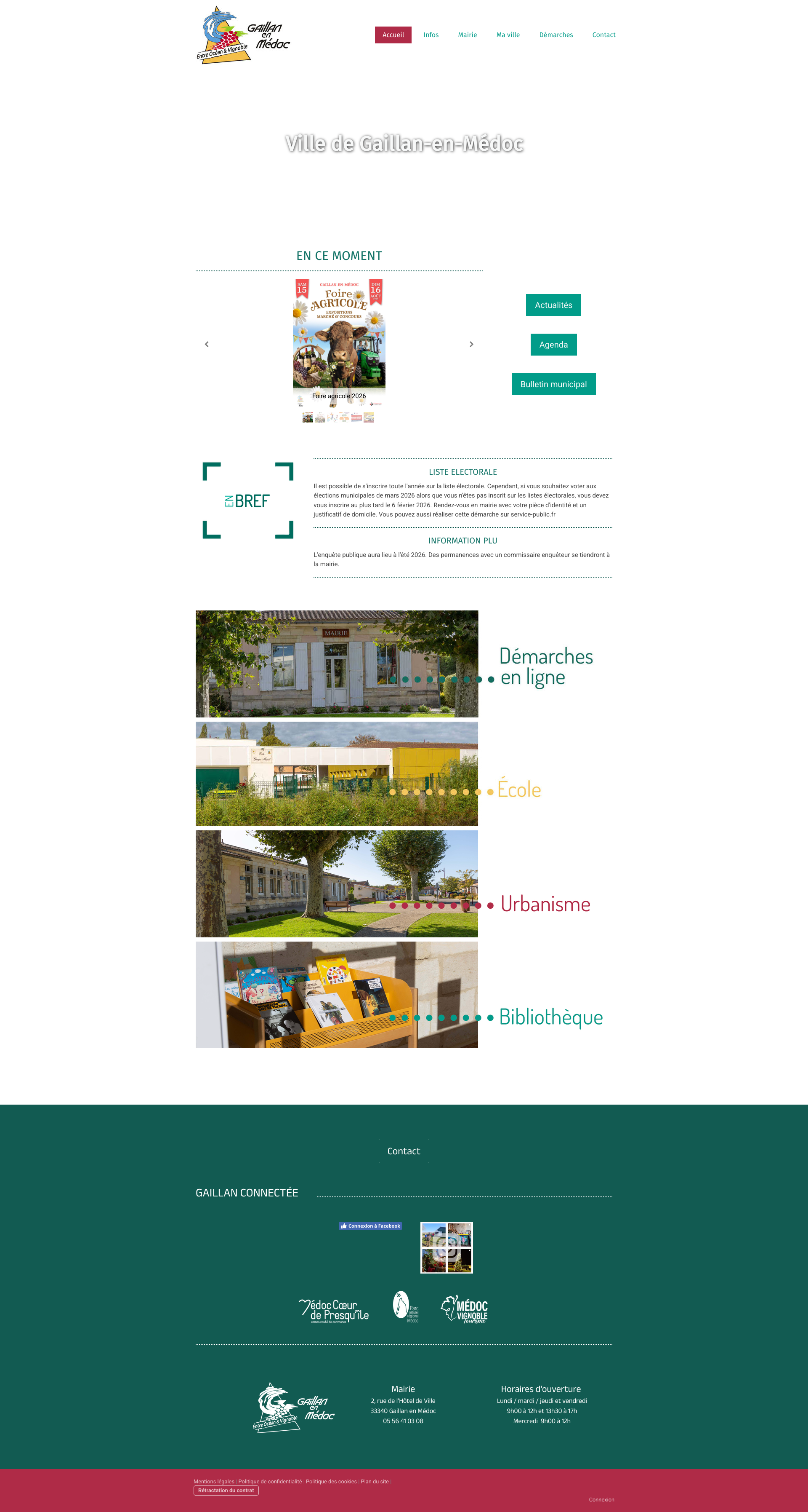 Aperçu du site