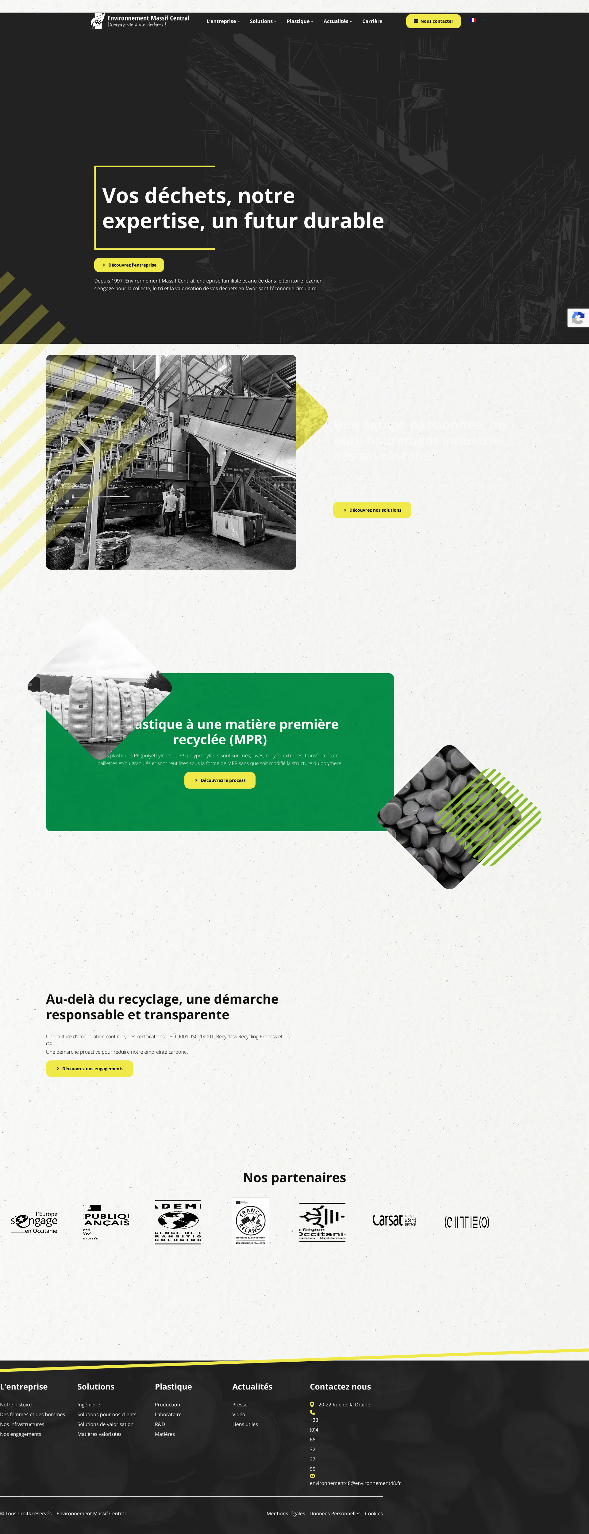 Aperçu du site