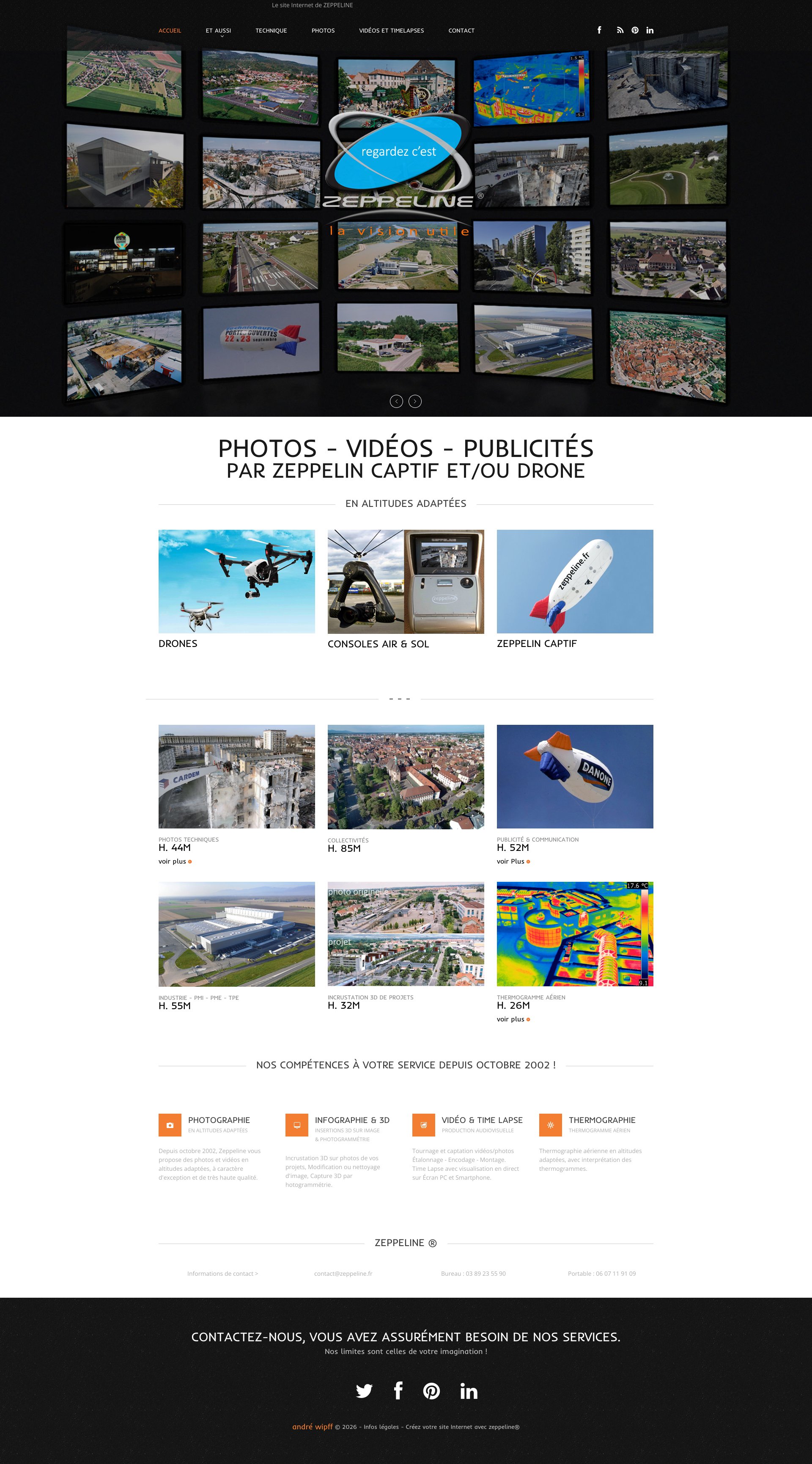 Aperçu du site