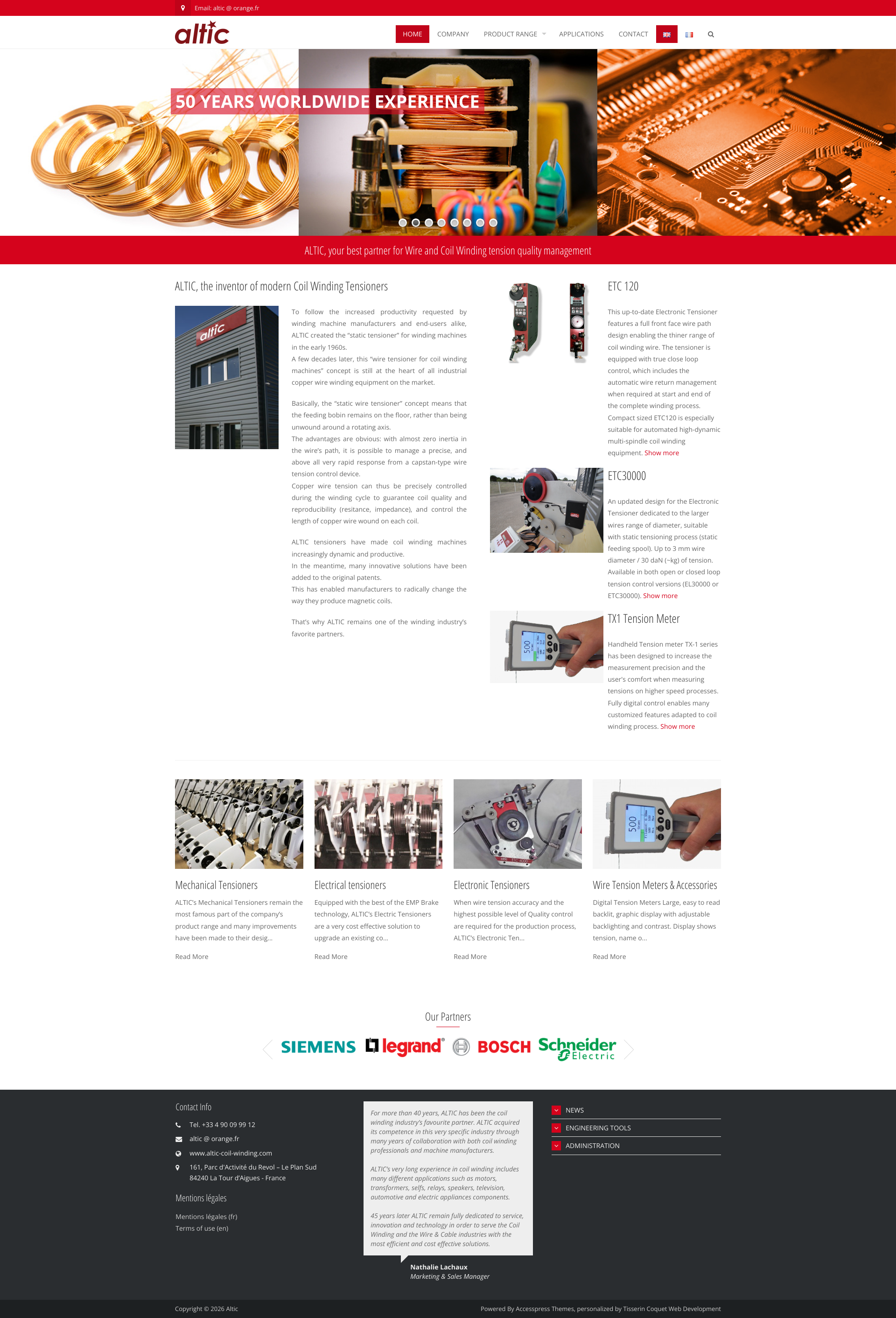Aperçu du site