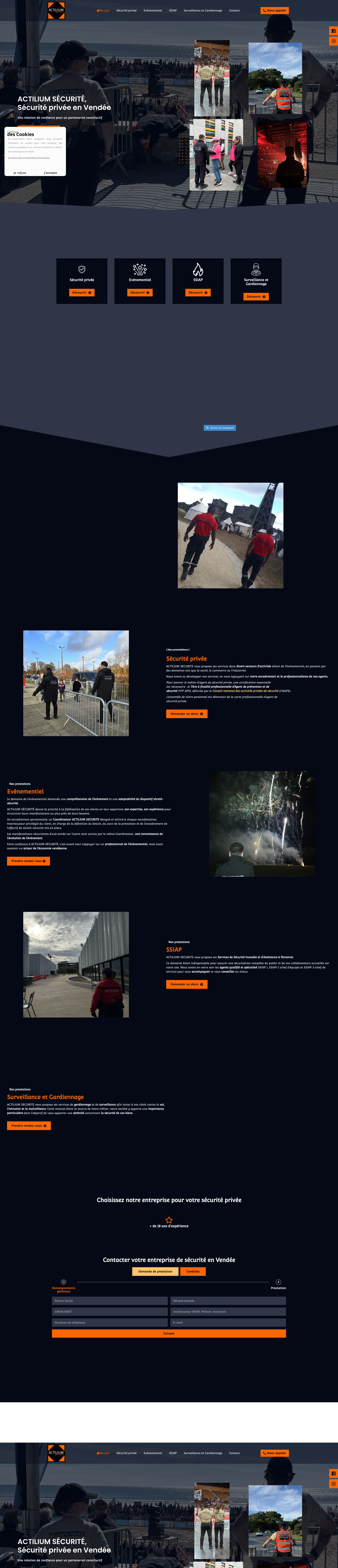 Aperçu du site
