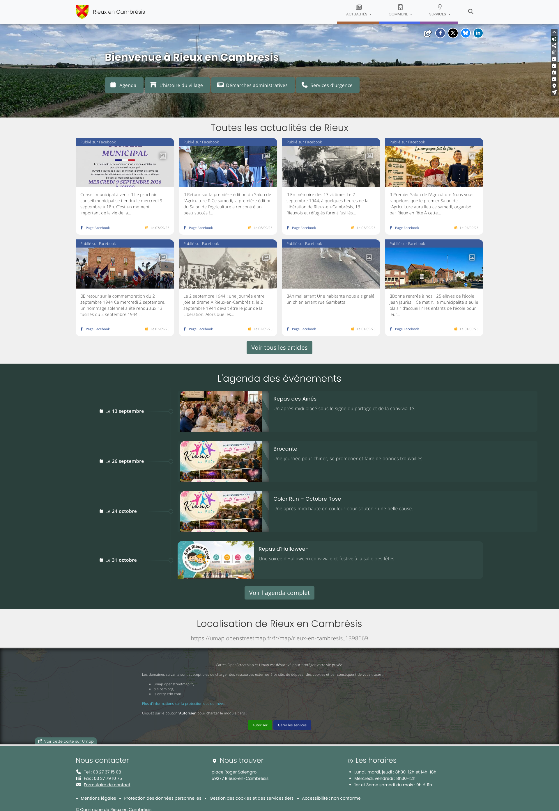 Aperçu du site