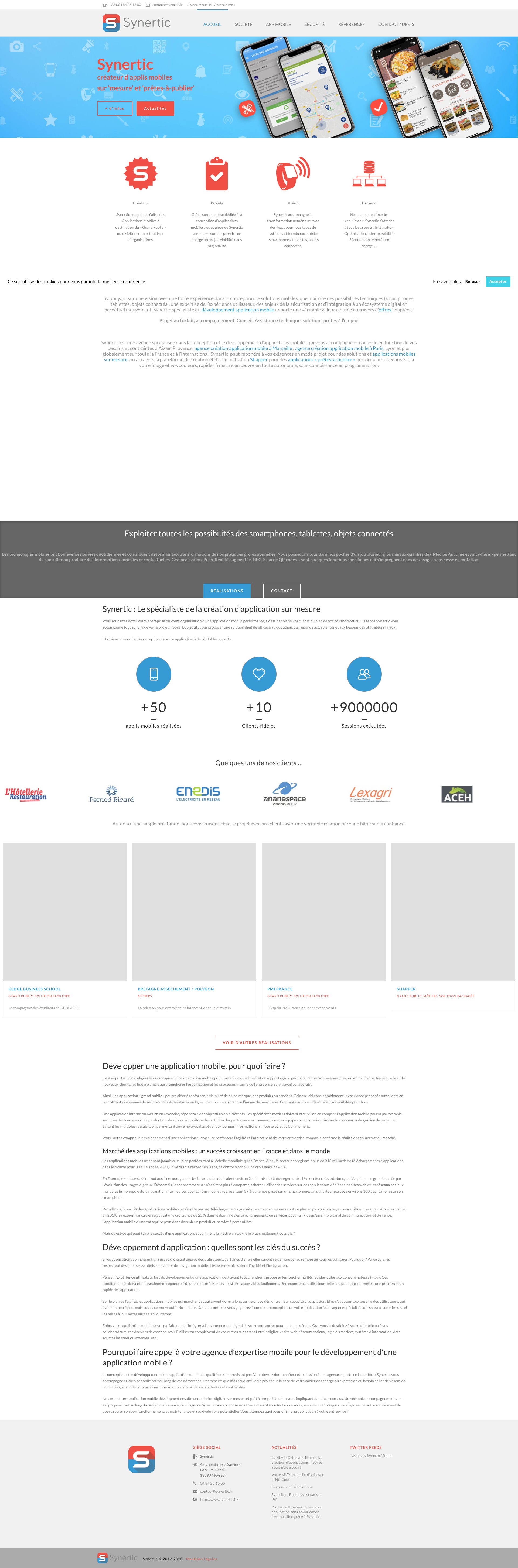 Aperçu du site