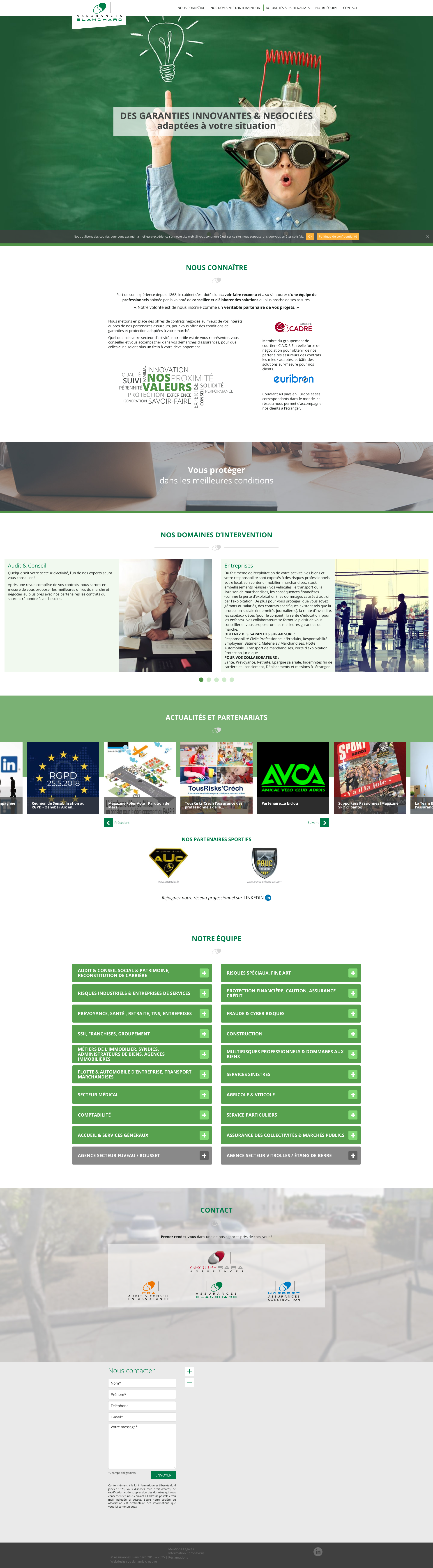 Aperçu du site
