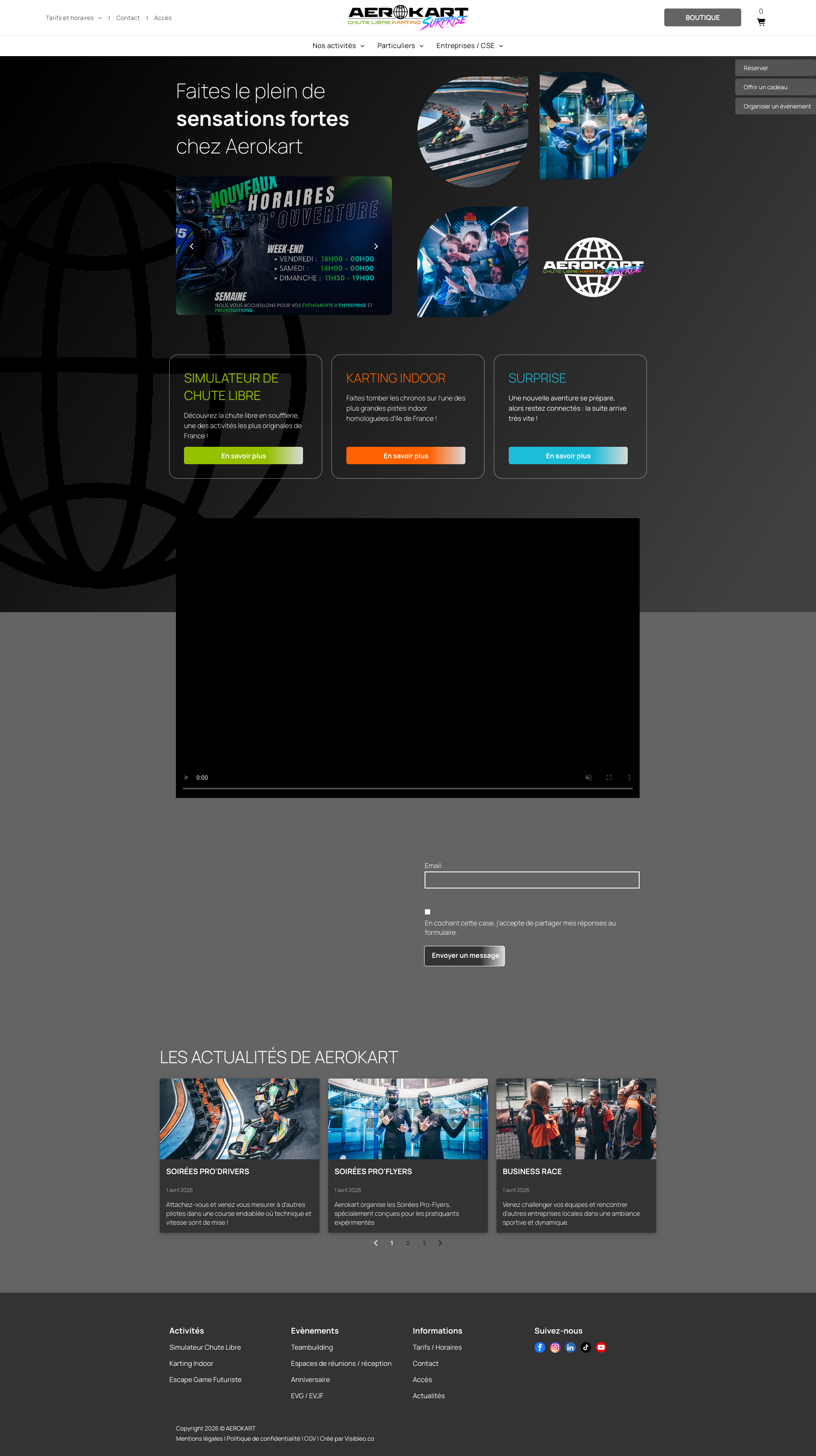 Aperçu du site