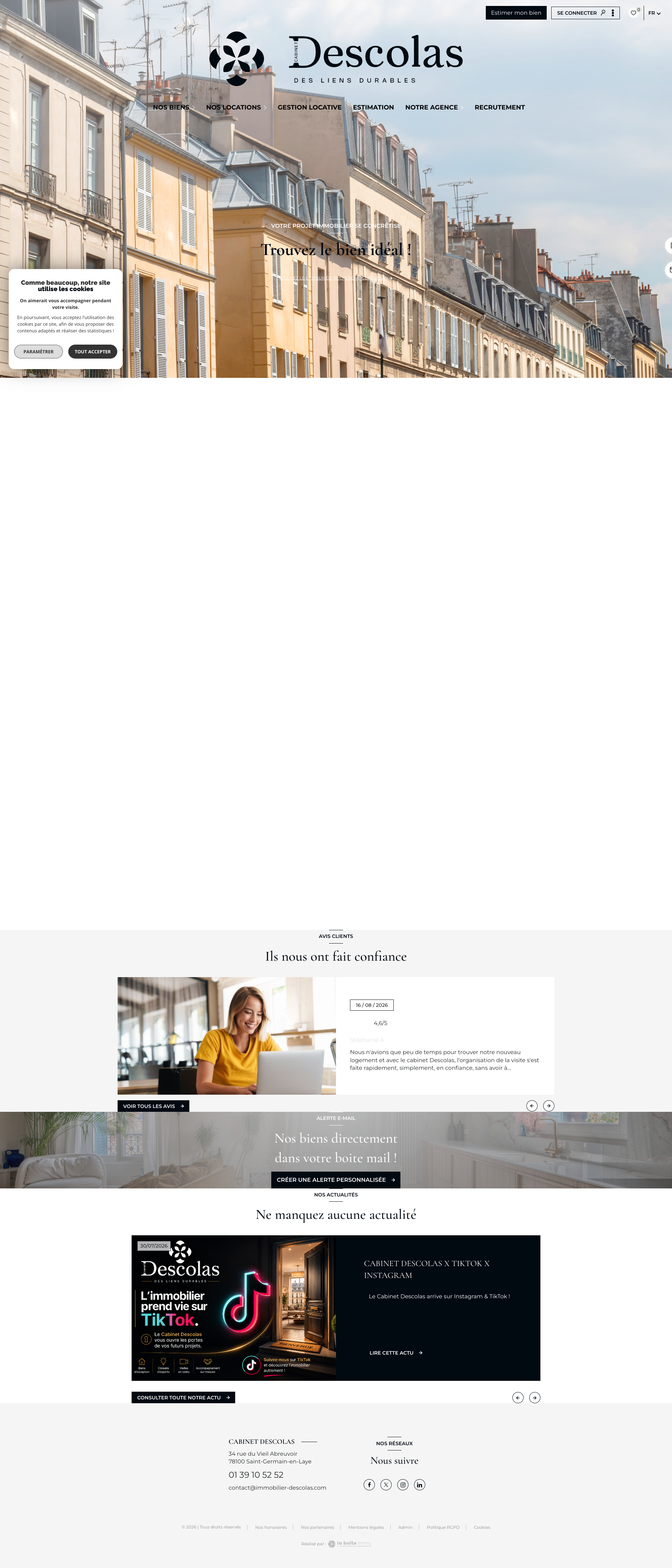 Aperçu du site