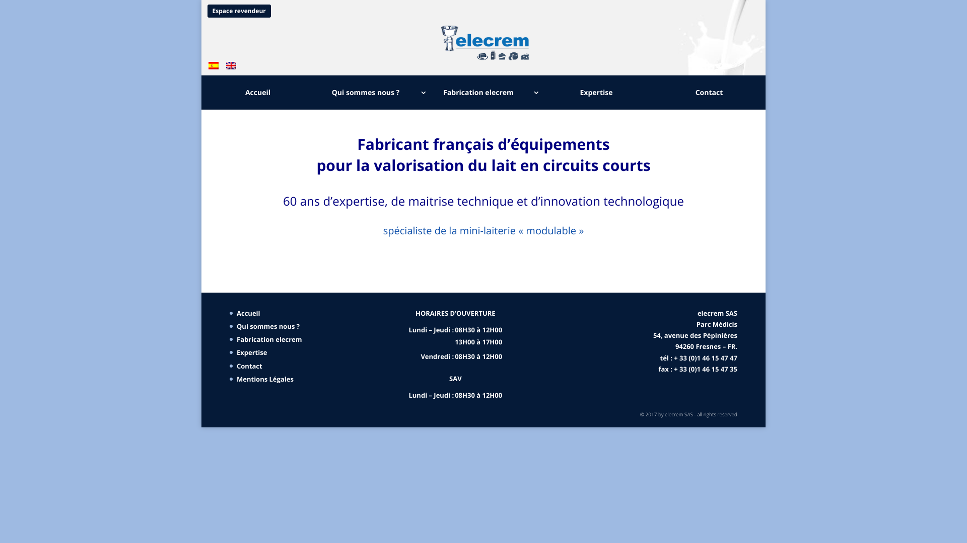 Aperçu du site