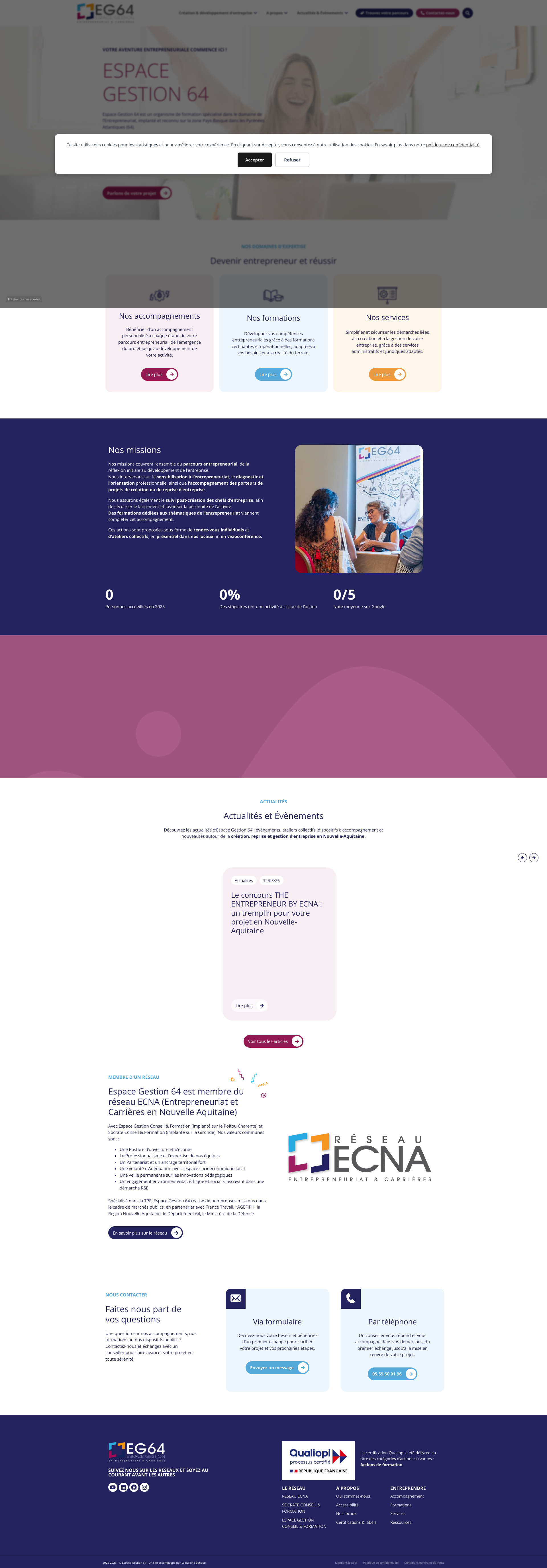 Aperçu du site