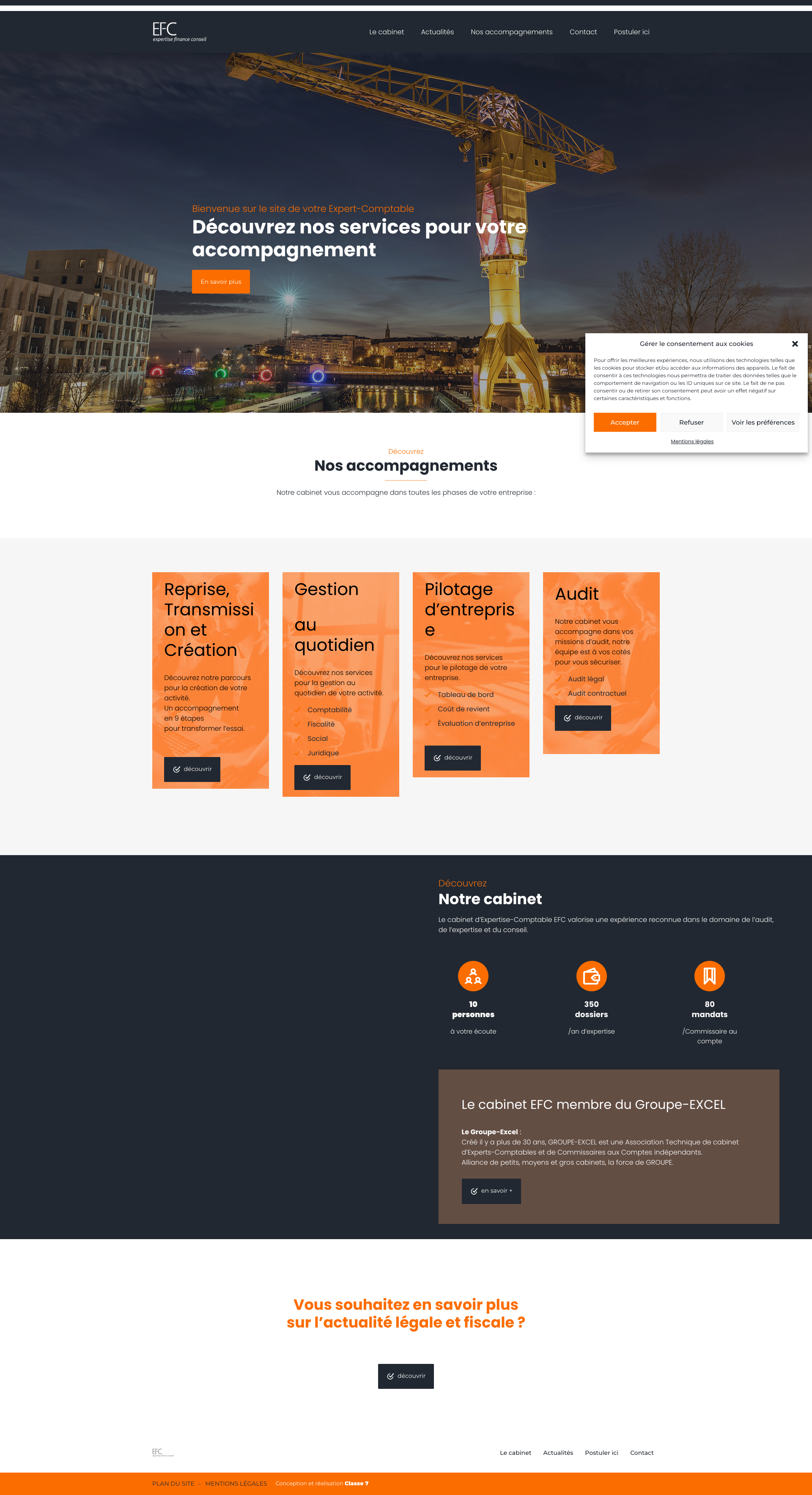 Aperçu du site