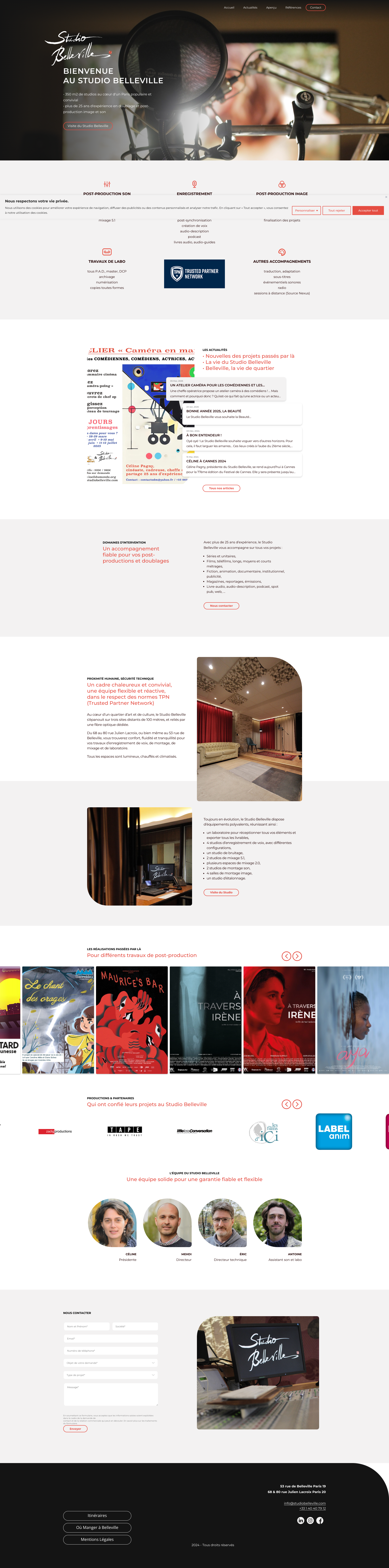 Aperçu du site
