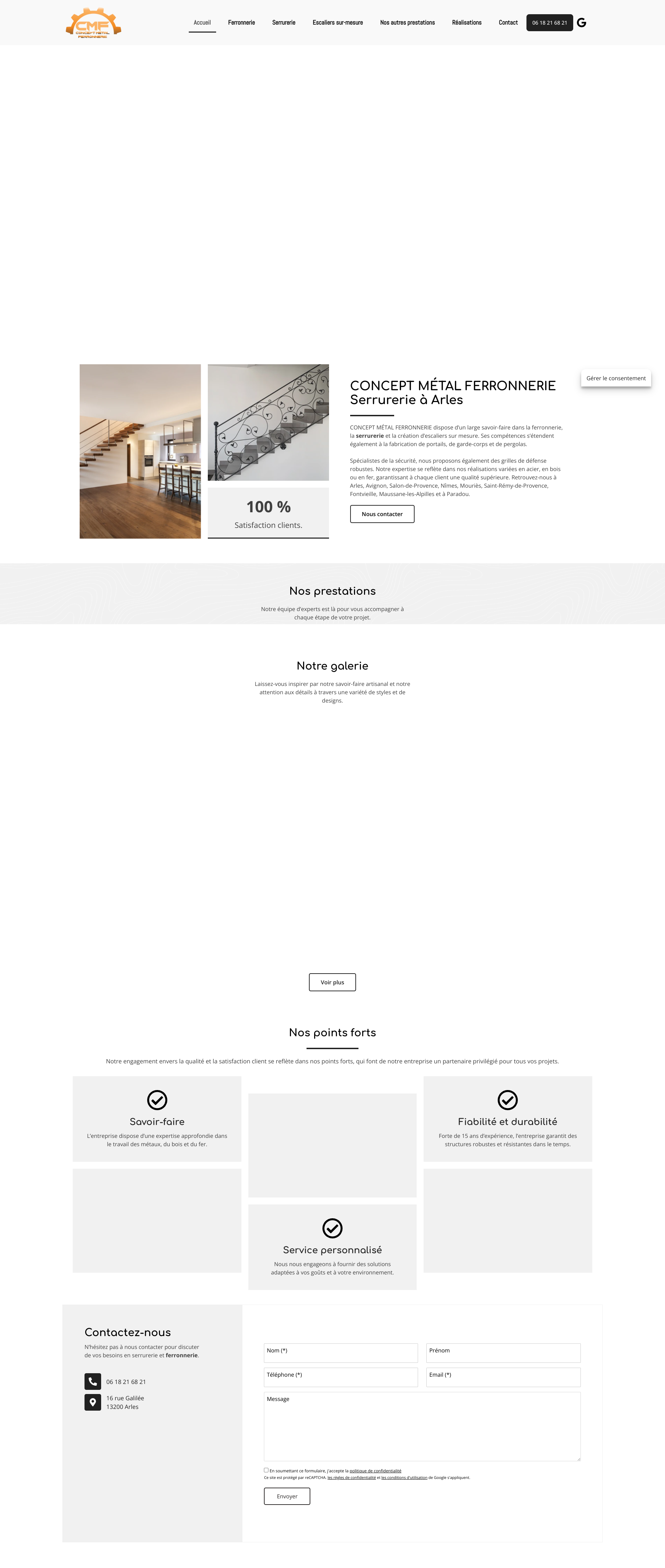 Aperçu du site