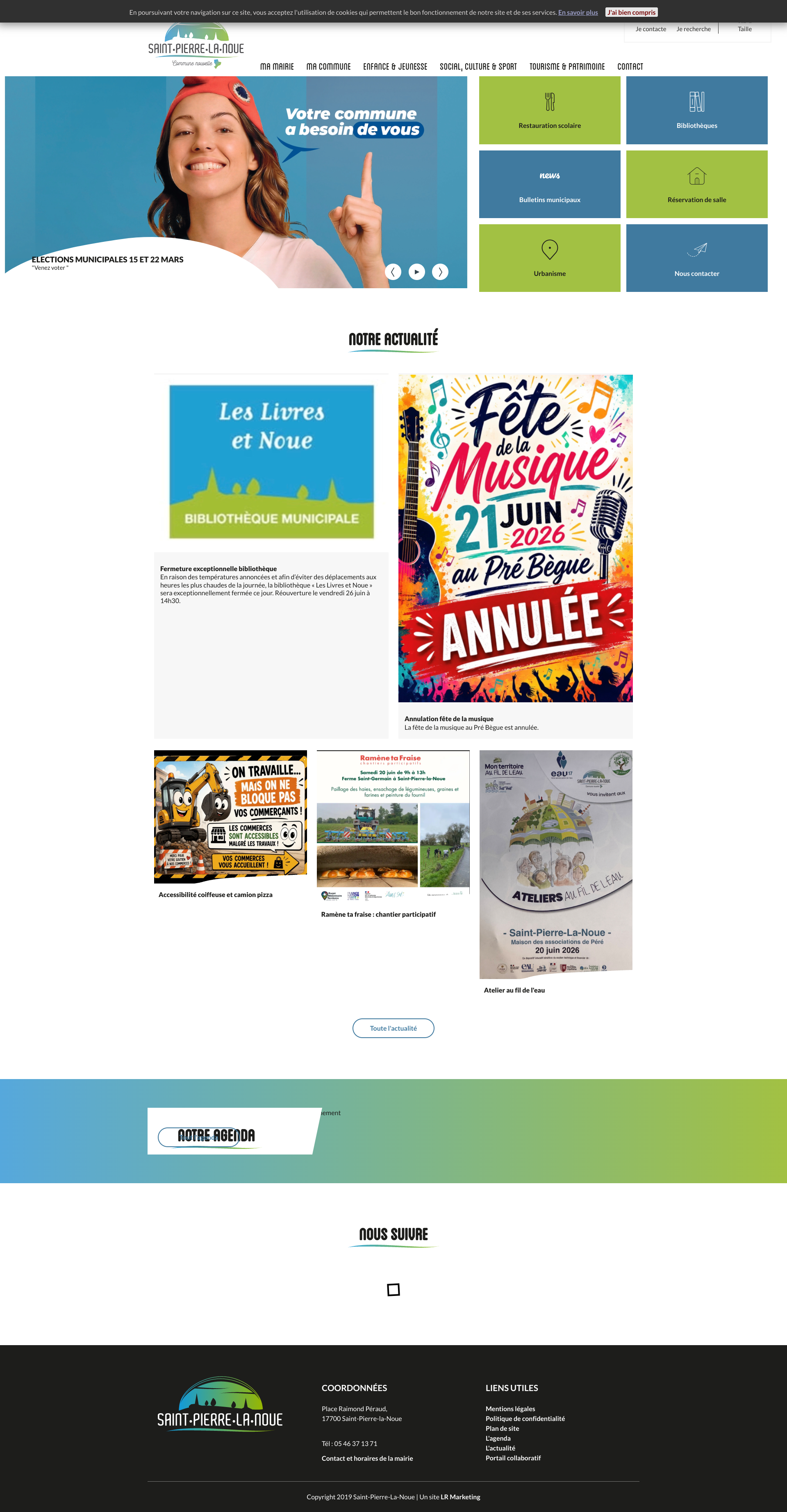 Aperçu du site