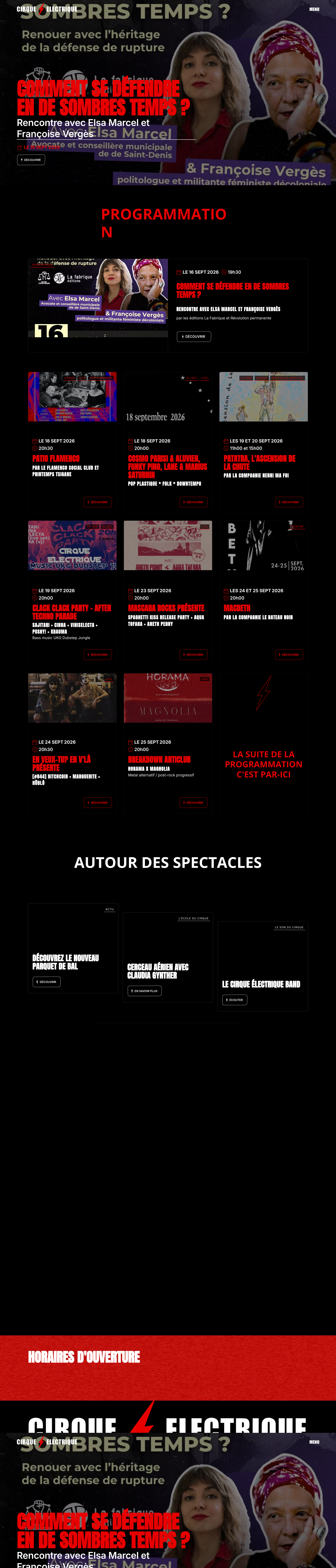 Aperçu du site