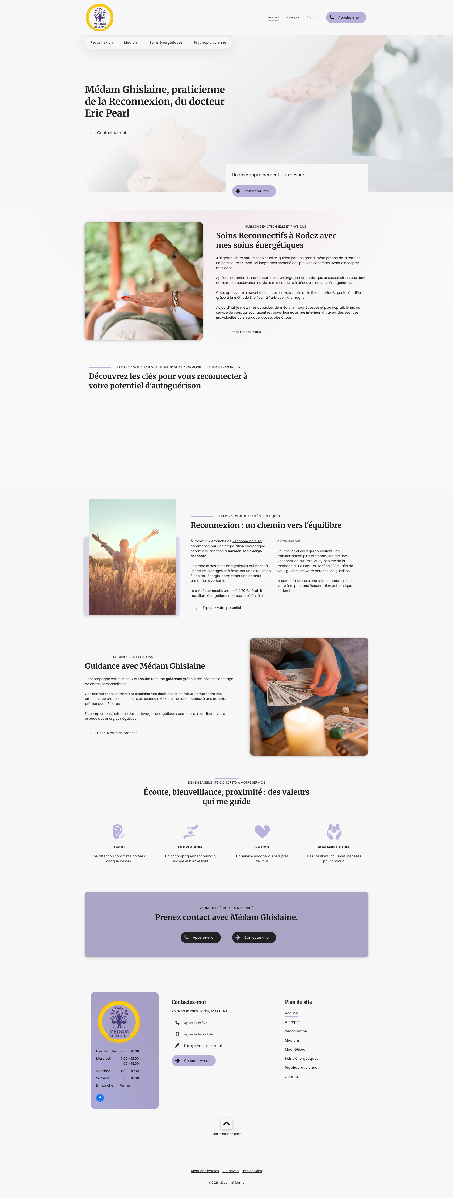 Aperçu du site