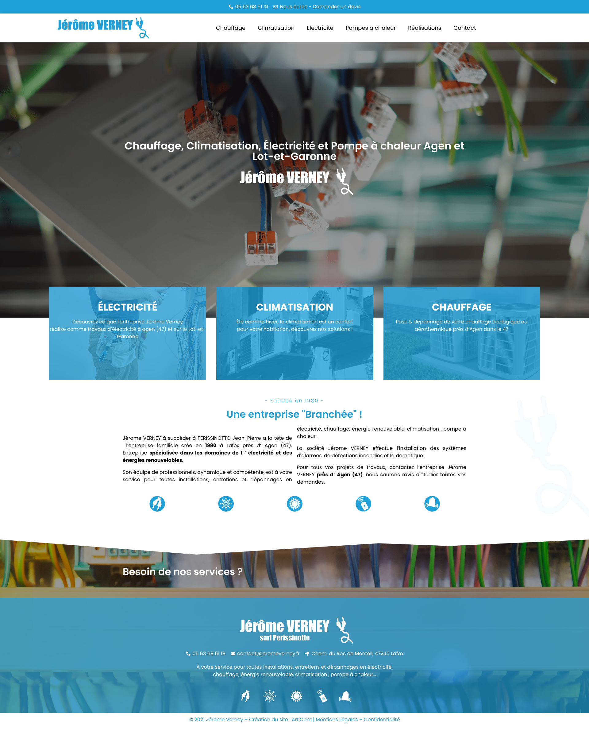 Aperçu du site