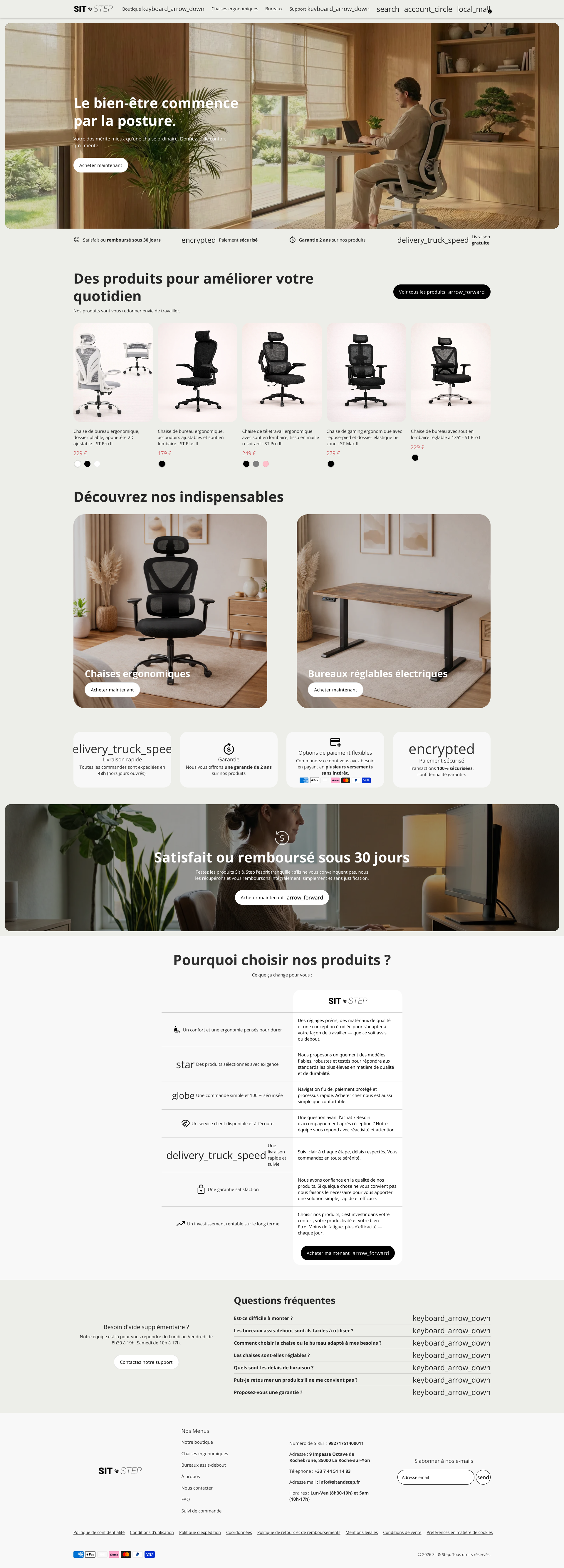 Aperçu du site