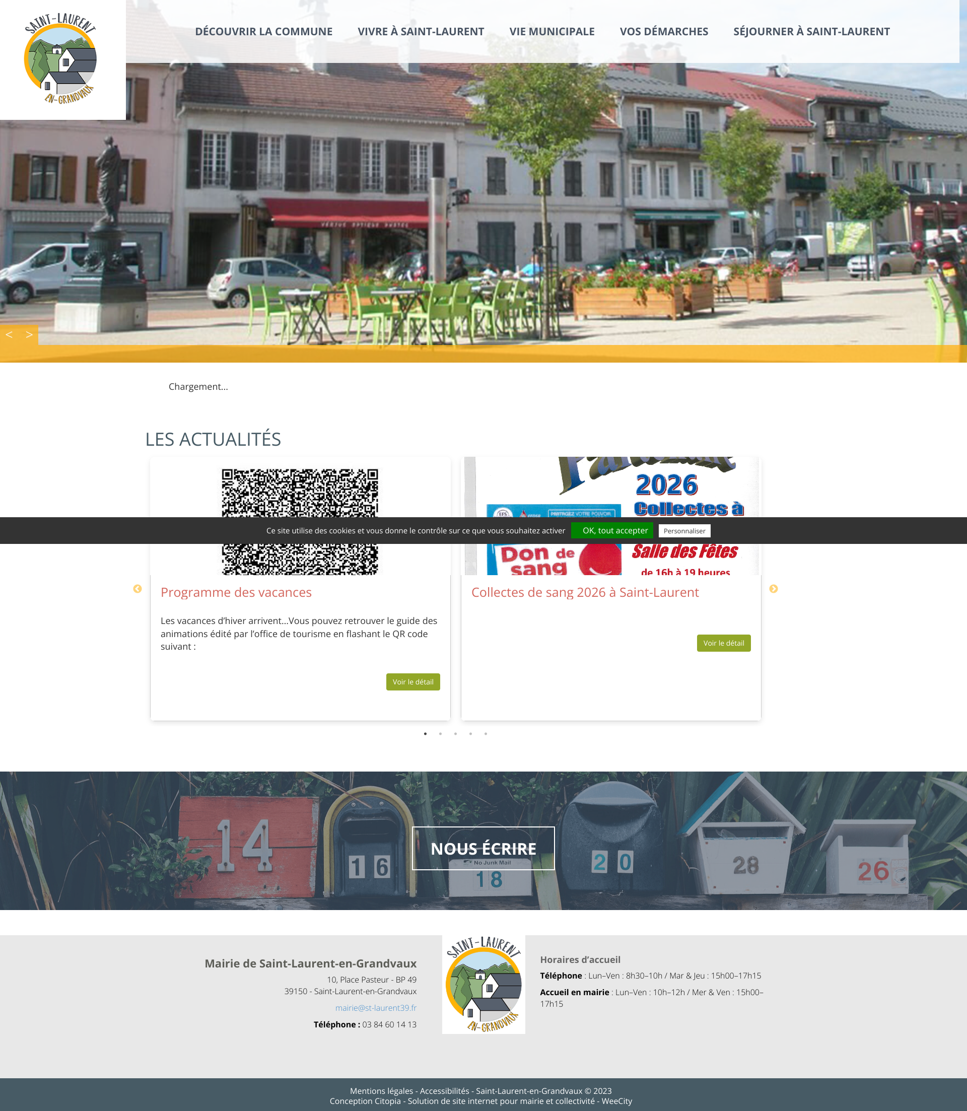 Aperçu du site